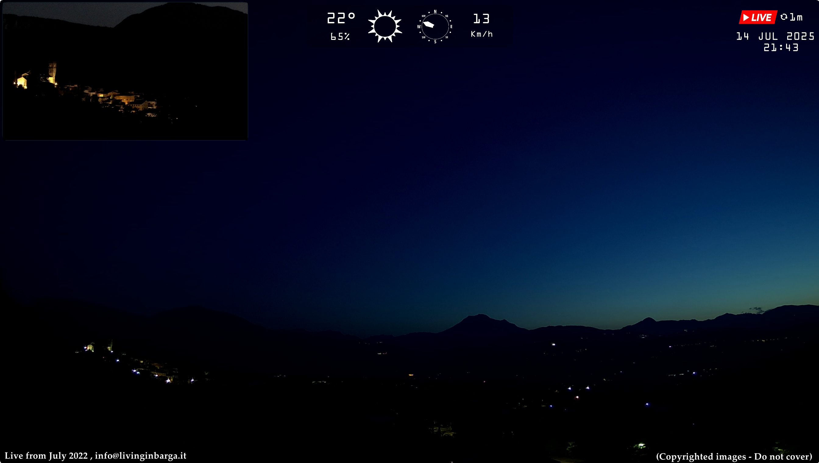 immagine della webcam nei dintorni di Sillano Giuncugnano: webcam Barga