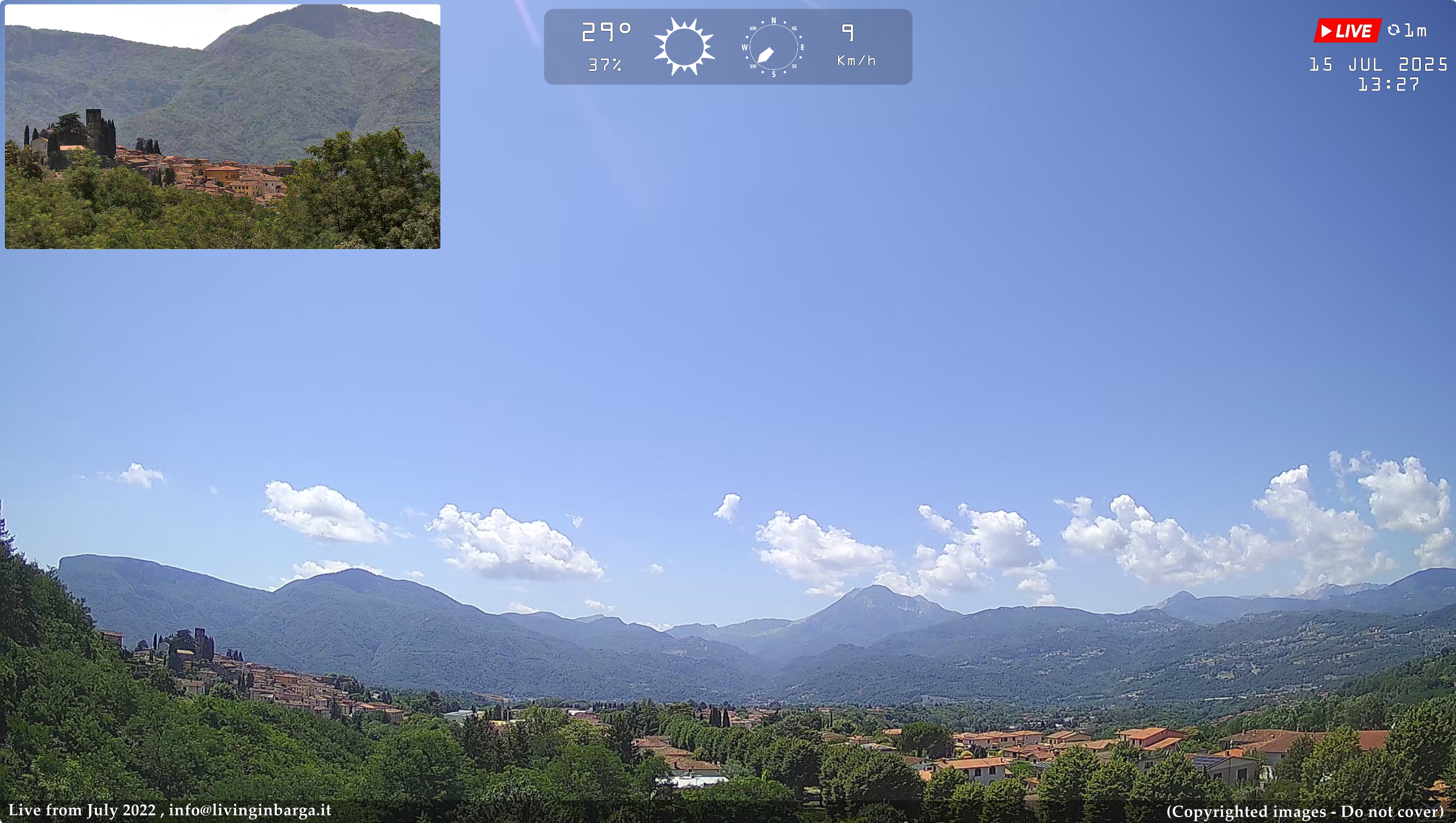 immagine della webcam nei dintorni di Borgo a Mozzano: webcam Barga
