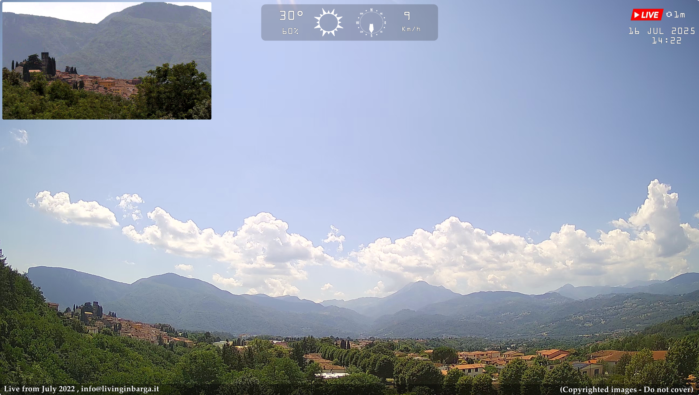 immagine della webcam nei dintorni di Coreglia Antelminelli: webcam Barga