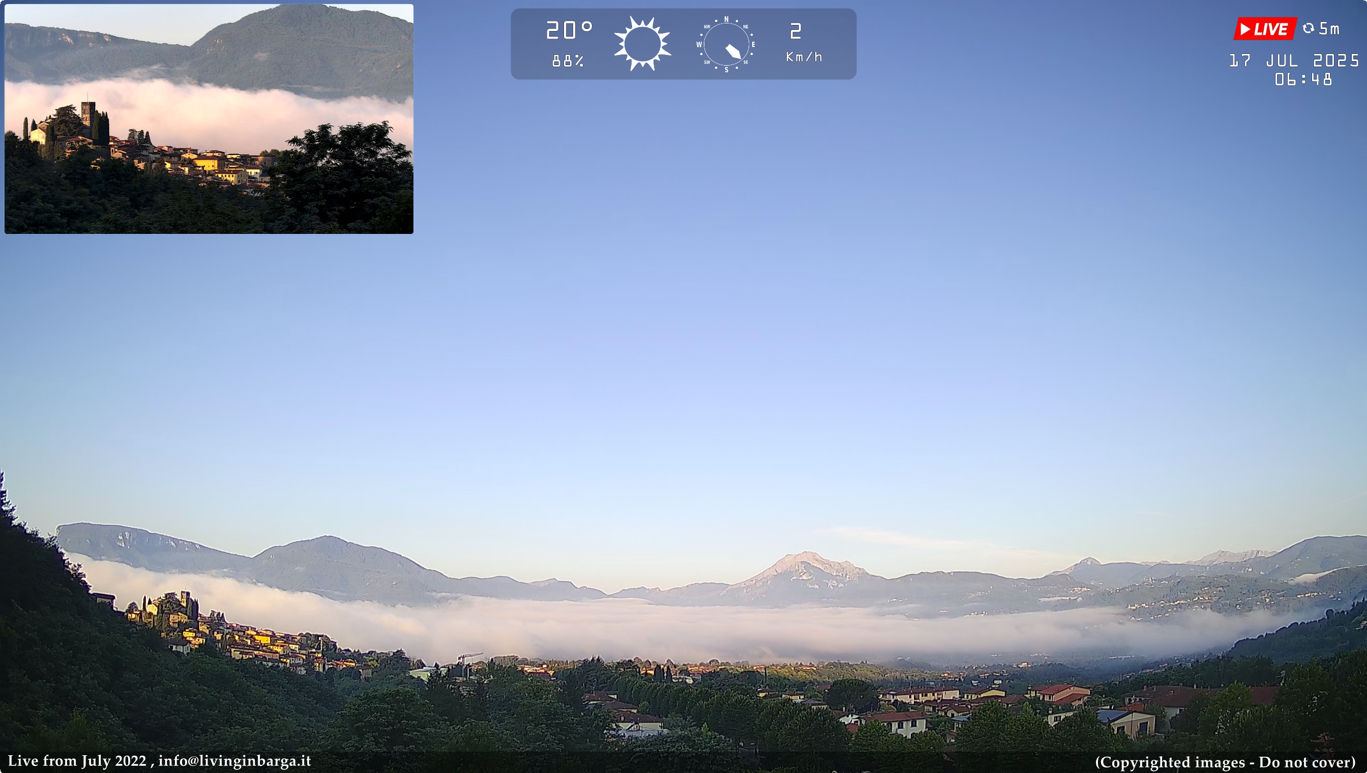 immagine della webcam nei dintorni di Borgo a Mozzano: webcam Barga