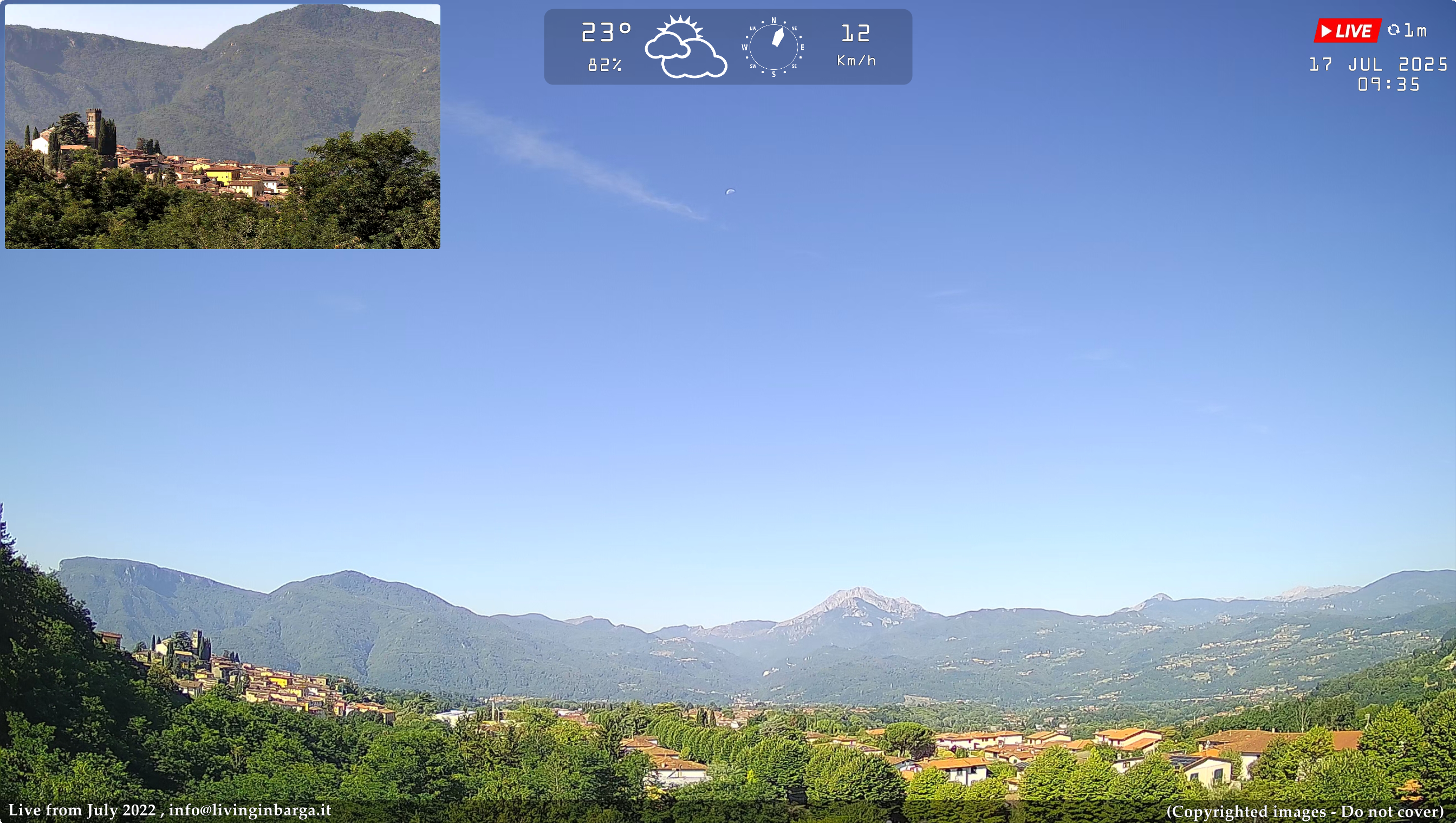 immagine della webcam nei dintorni di Capanne di Sillano: webcam Barga
