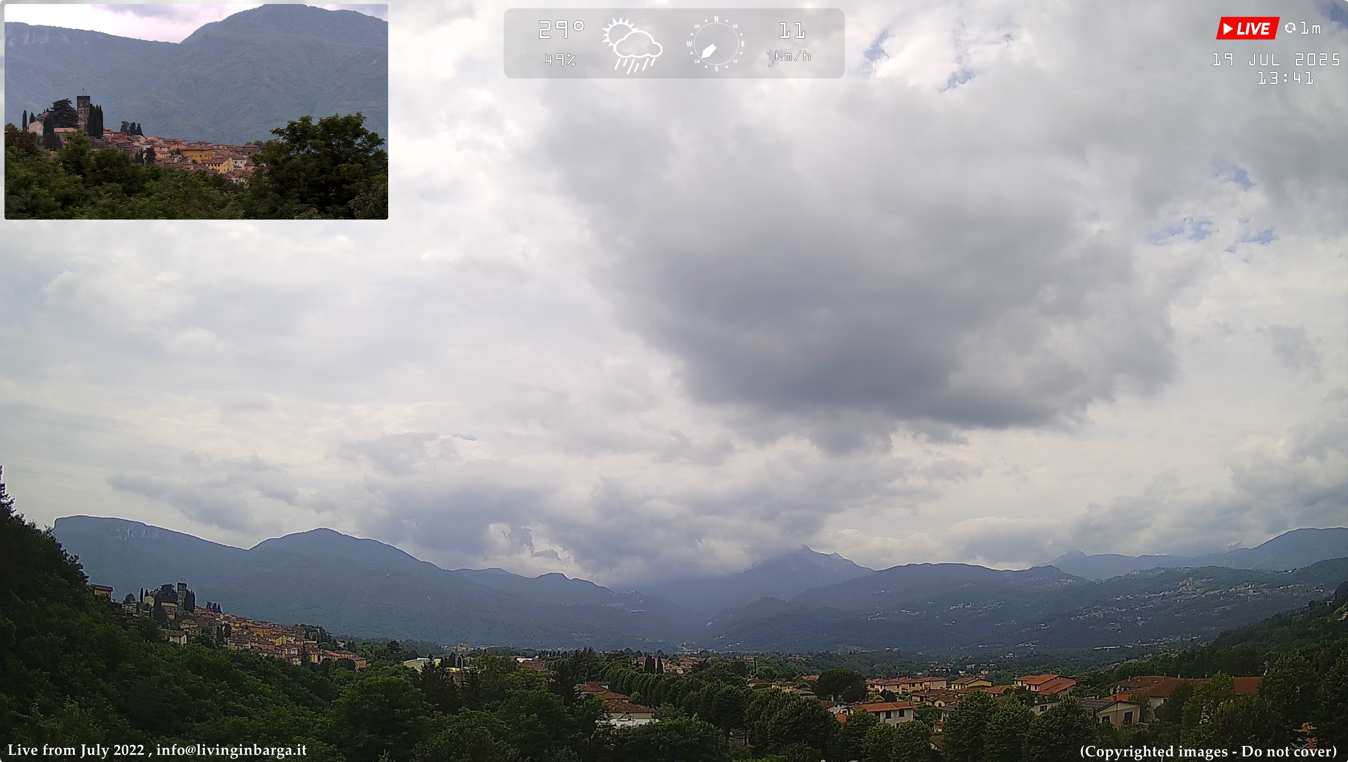 immagine della webcam nei dintorni di Lucca: webcam Barga