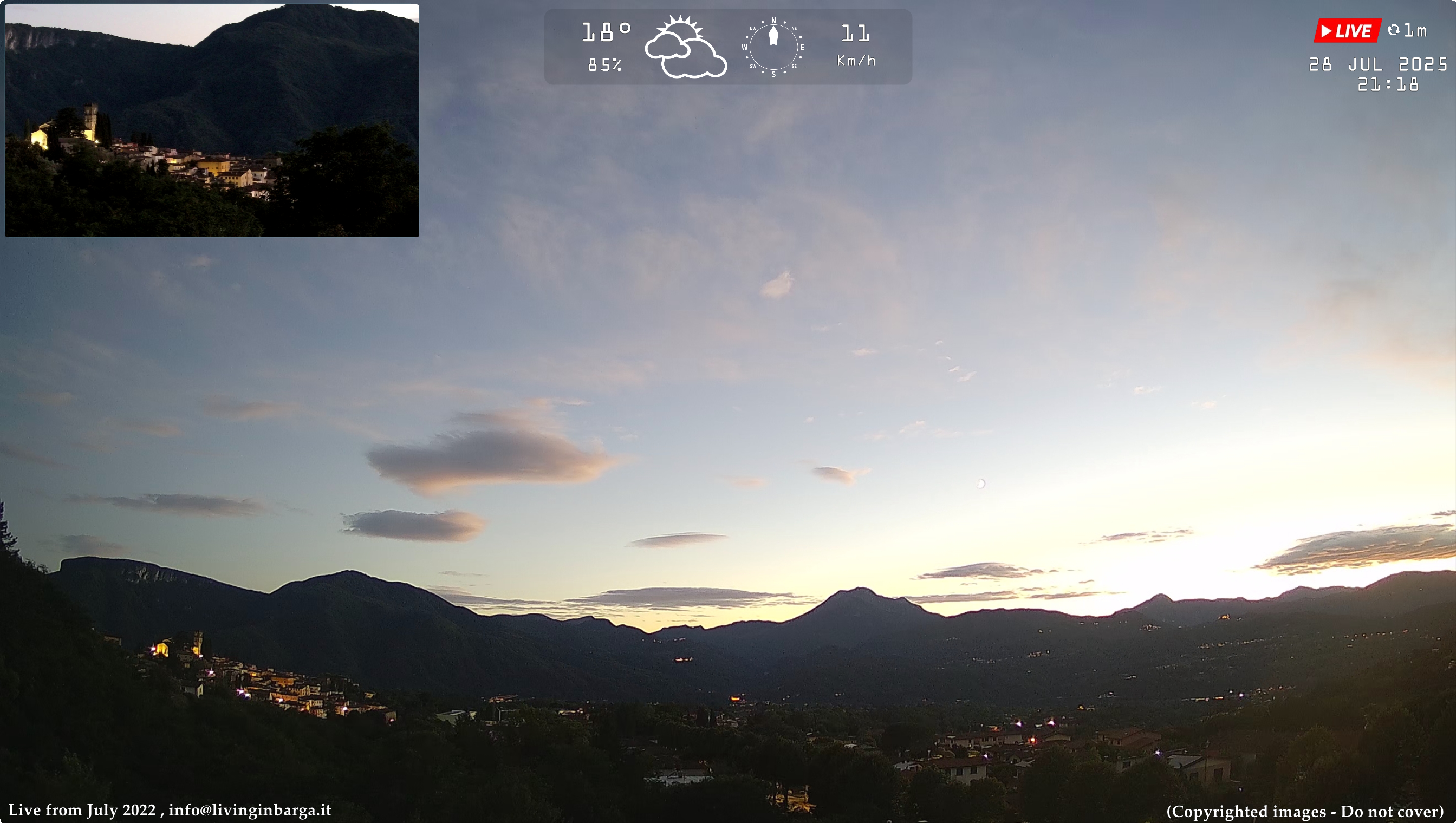 immagine della webcam nei dintorni di Capannori: webcam Barga