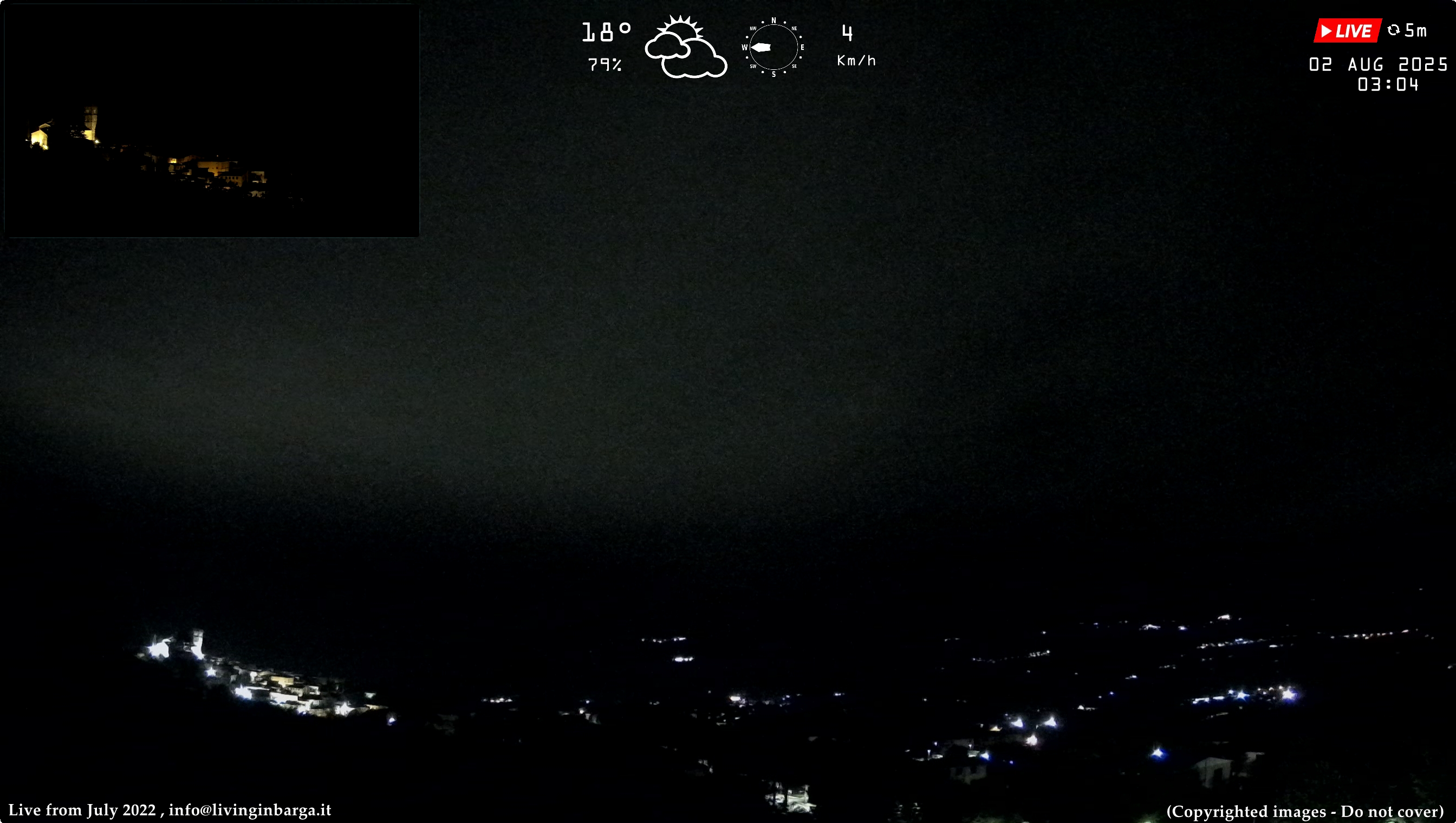 immagine della webcam nei dintorni di Collodi: webcam Barga