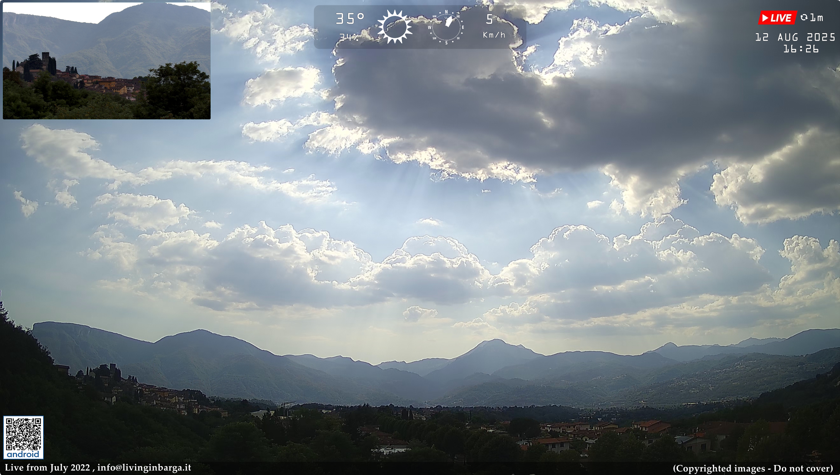 immagine della webcam nei dintorni di Fornaci di Barga: webcam Barga