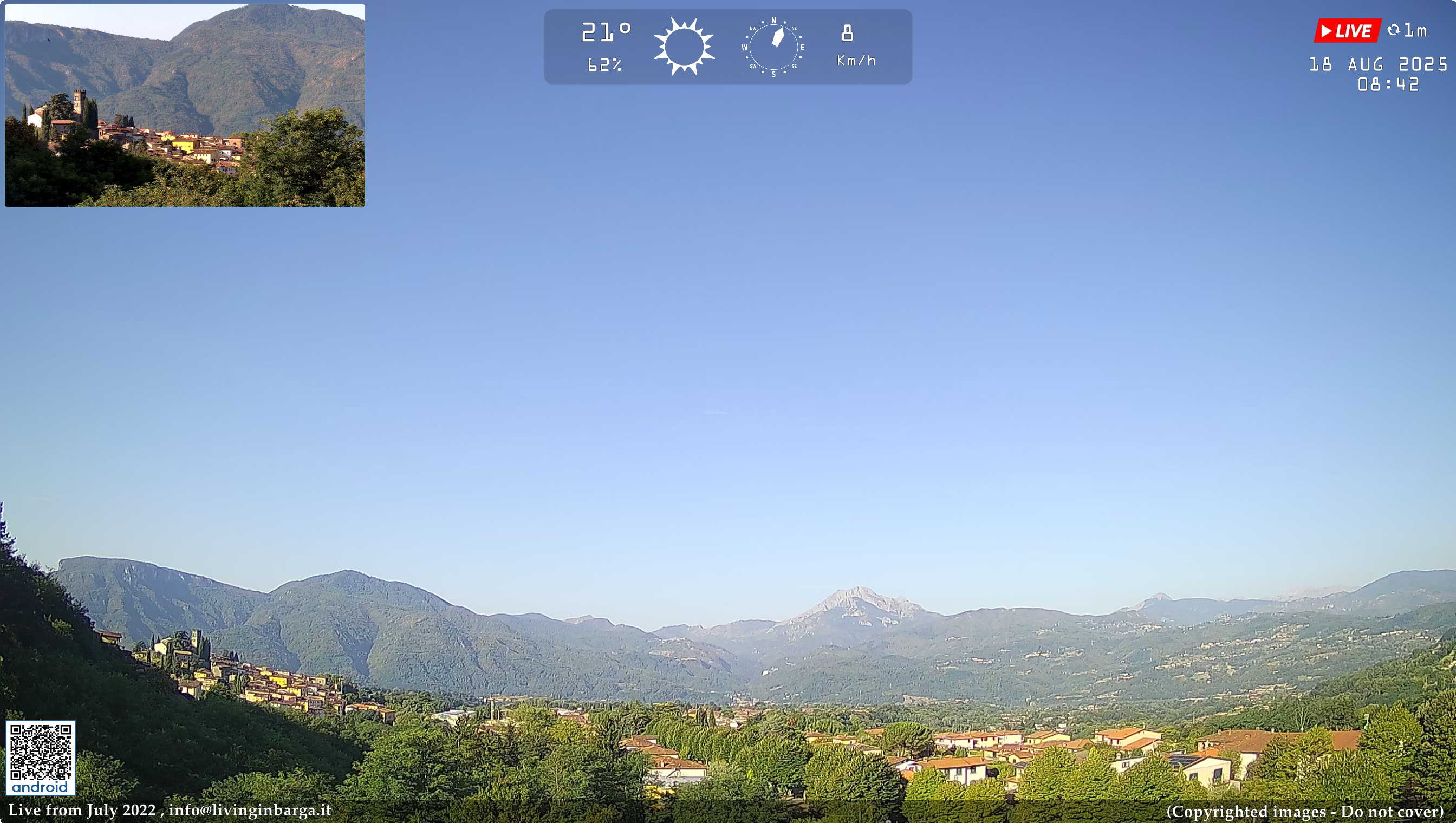 immagine della webcam nei dintorni di Careggine: webcam Barga