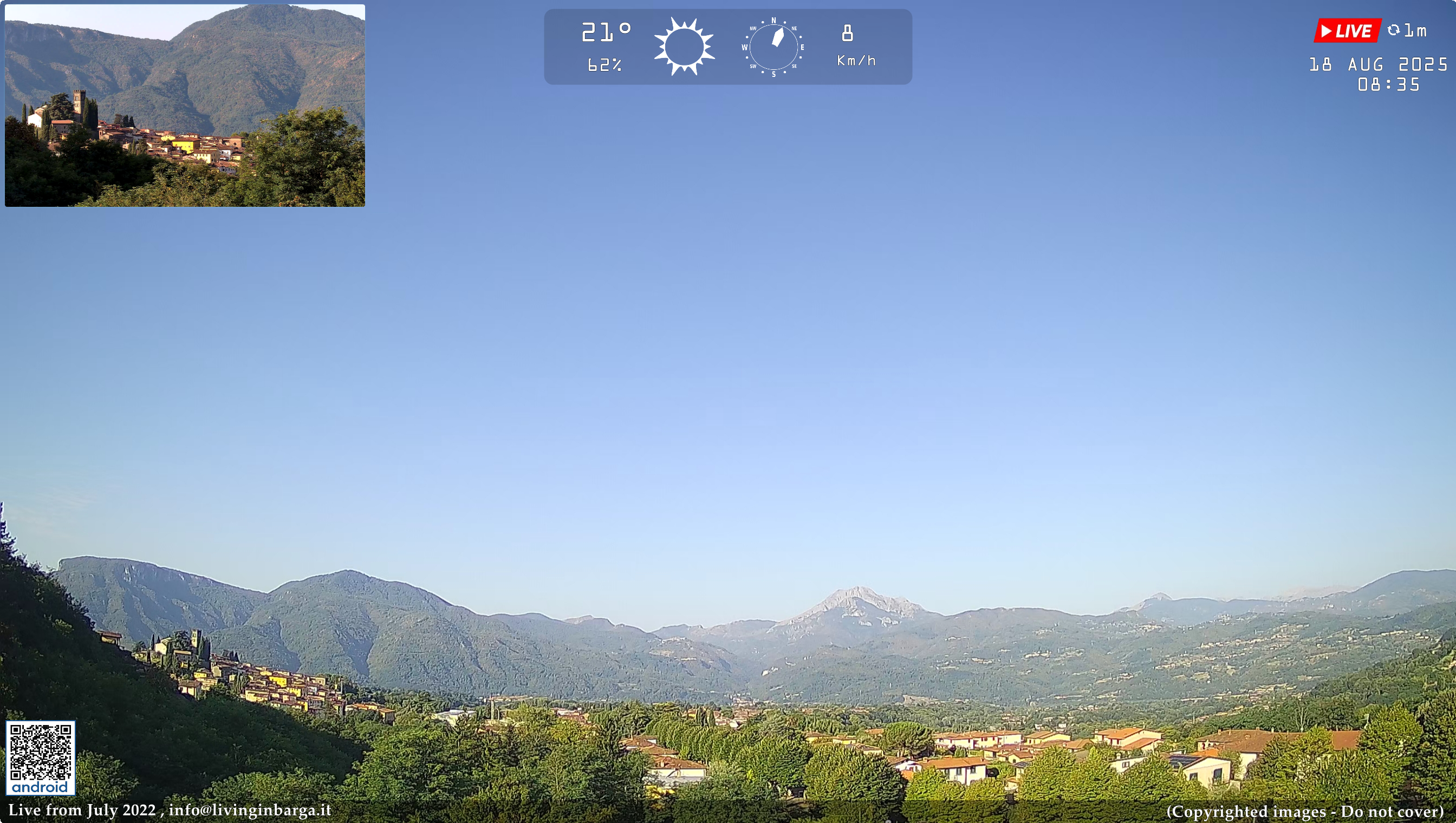 immagine della webcam nei dintorni di Massarosa: webcam Barga