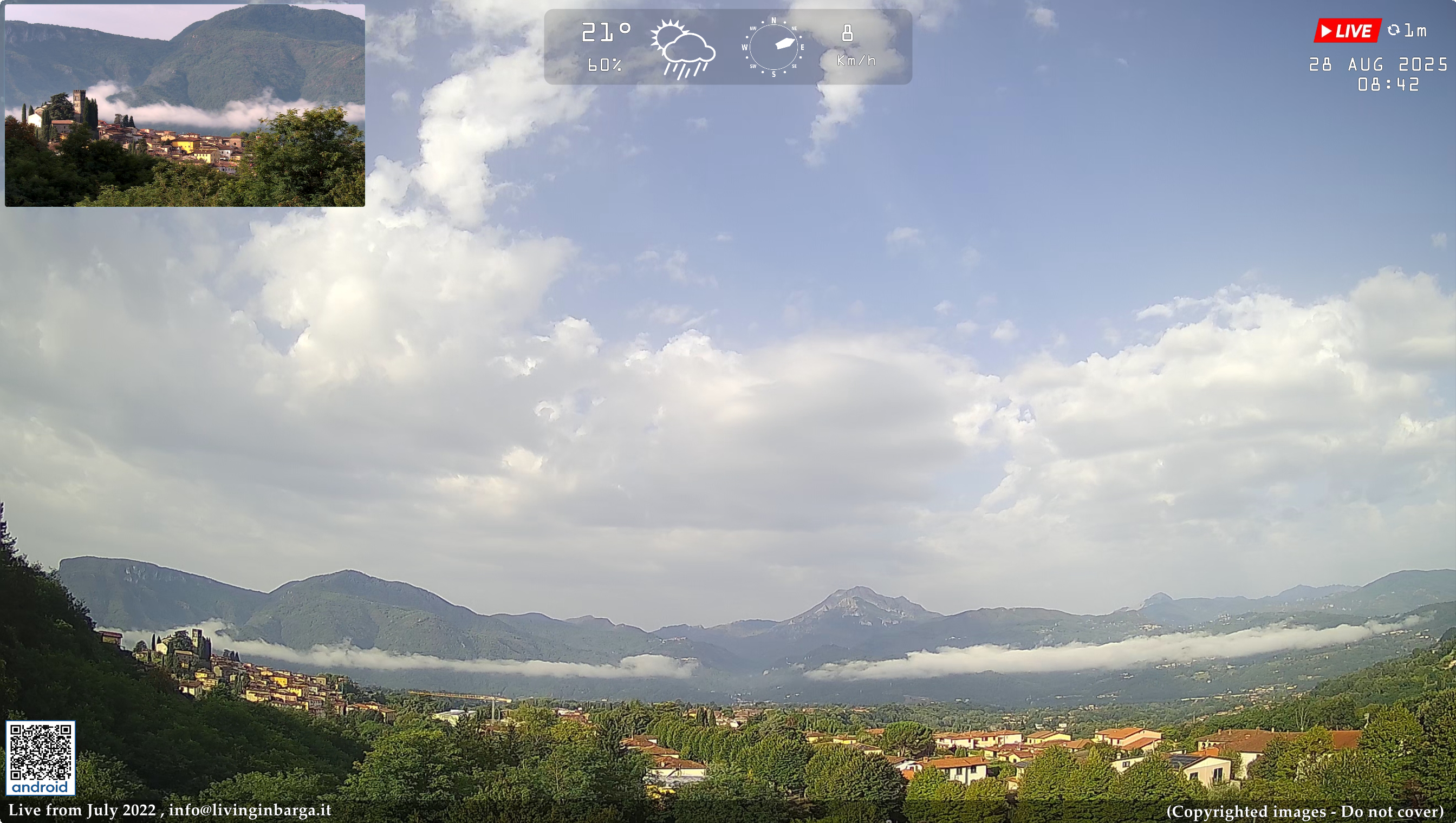 immagine della webcam nei dintorni di Fornaci di Barga: webcam Barga