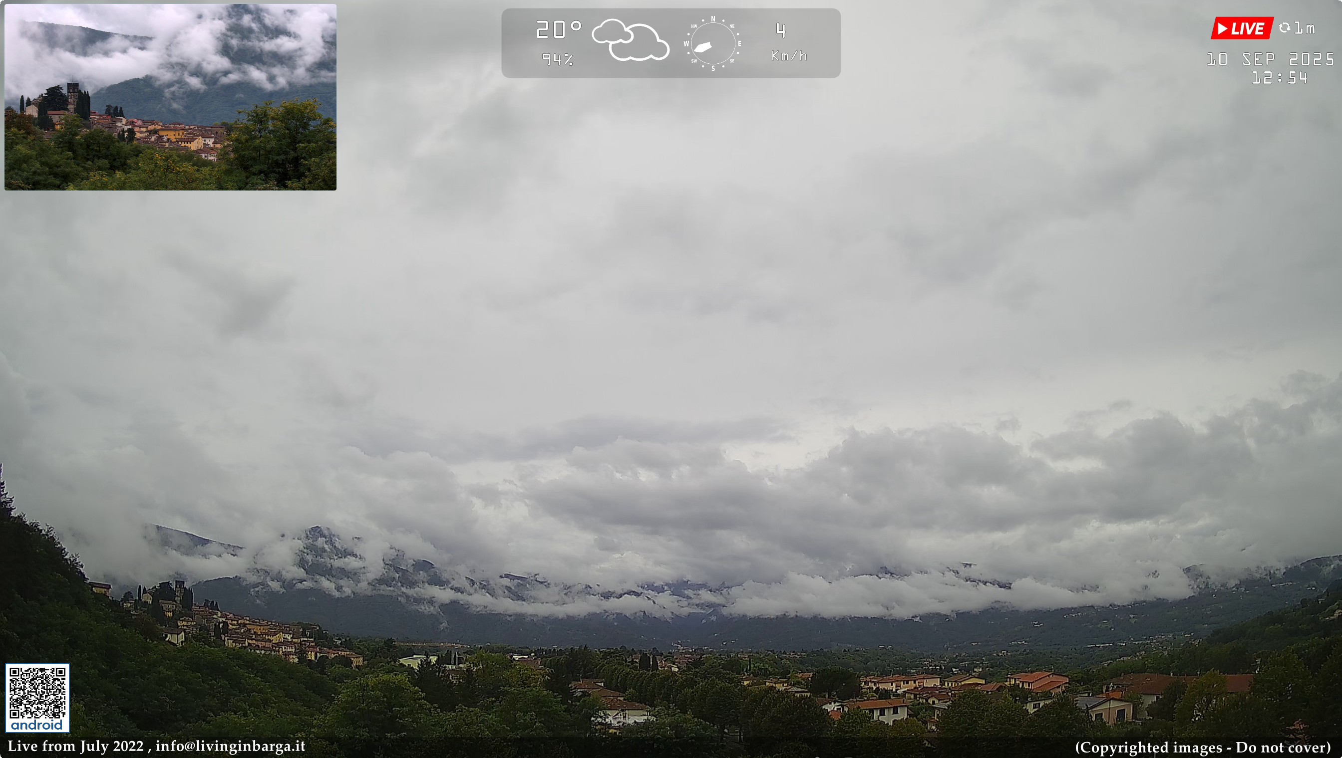 immagine della webcam nei dintorni di Sillano Giuncugnano: webcam Barga