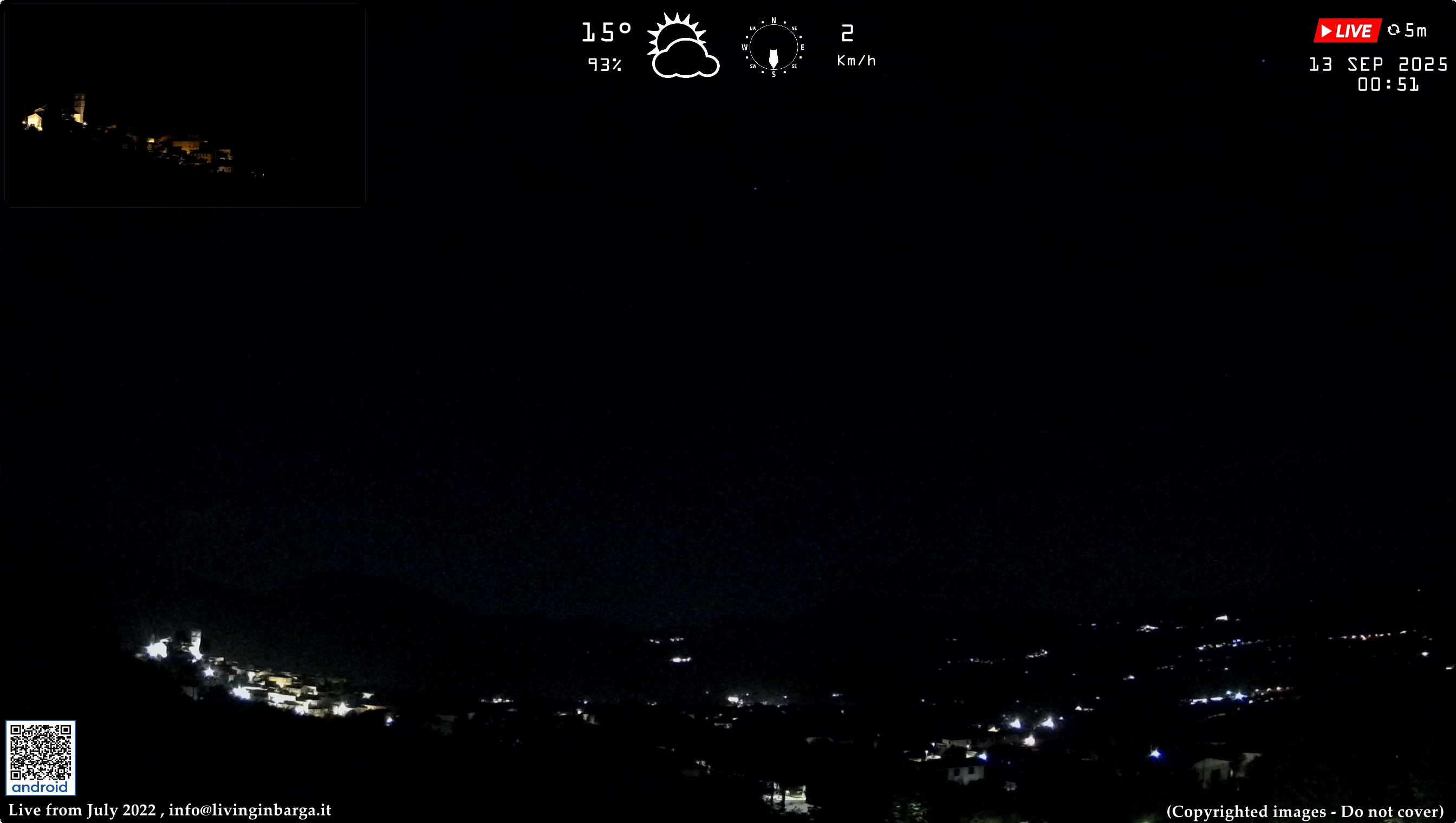 immagine della webcam nei dintorni di Massarosa: webcam Barga