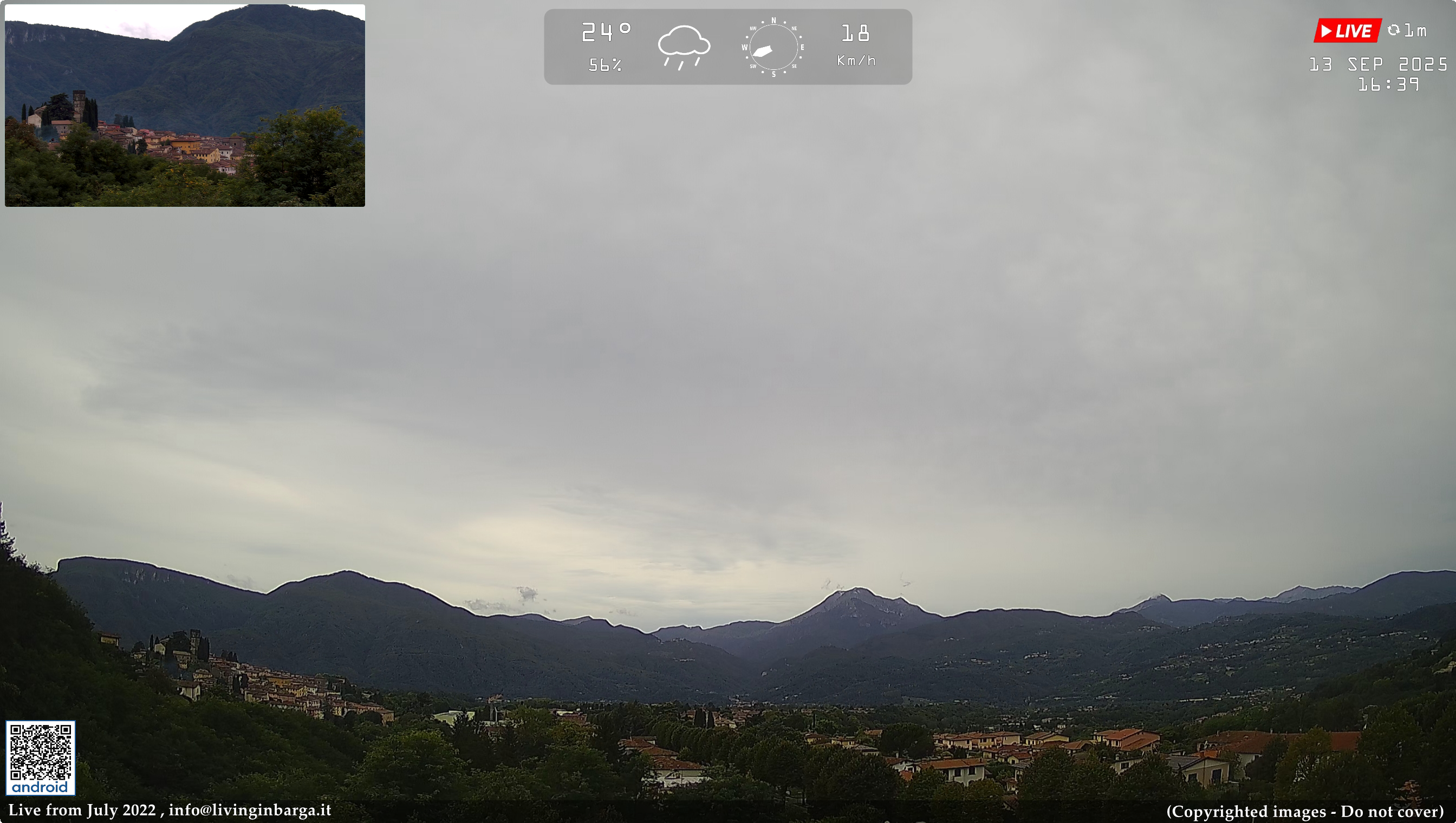 immagine della webcam nei dintorni di Pescia: webcam Barga