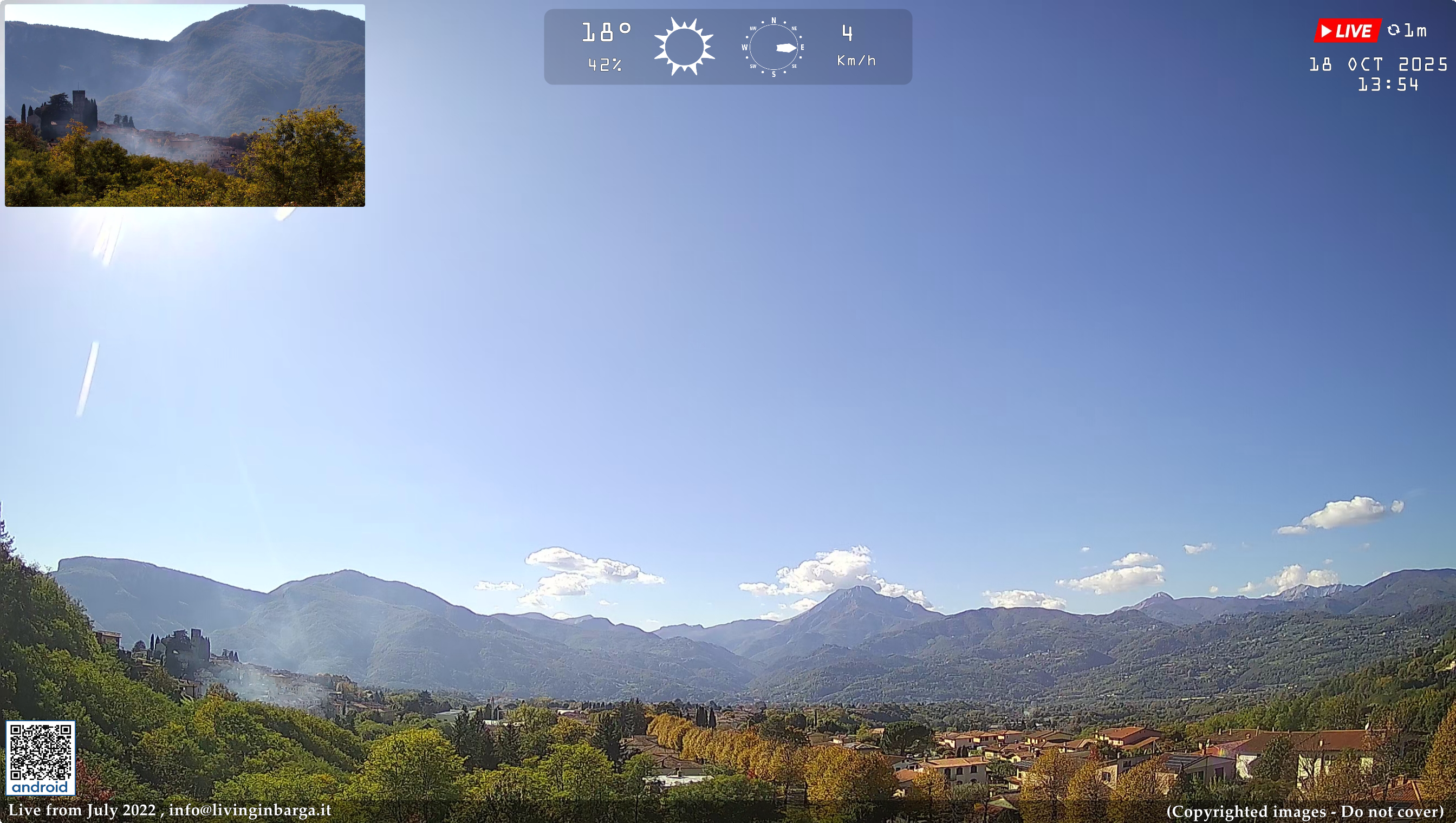 immagine della webcam nei dintorni di Sillano Giuncugnano: webcam Barga