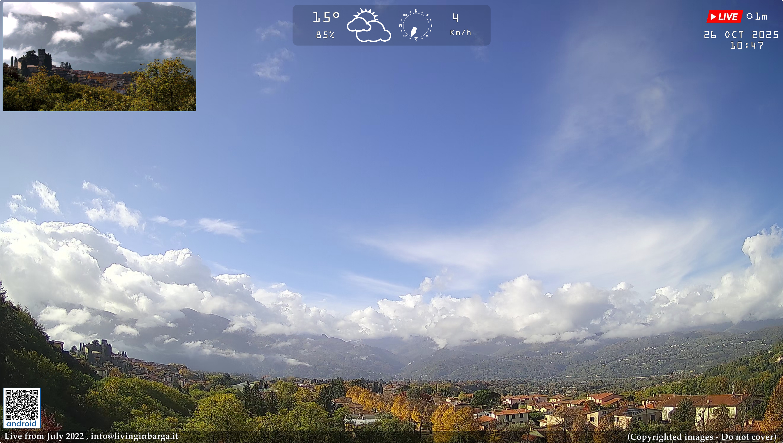 immagine della webcam nei dintorni di Val di Luce: webcam Barga