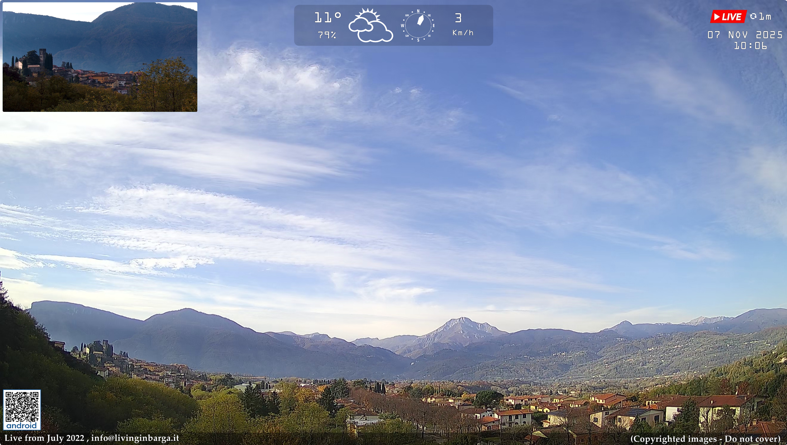 immagine della webcam nei dintorni di Casone di Profecchia: webcam Barga