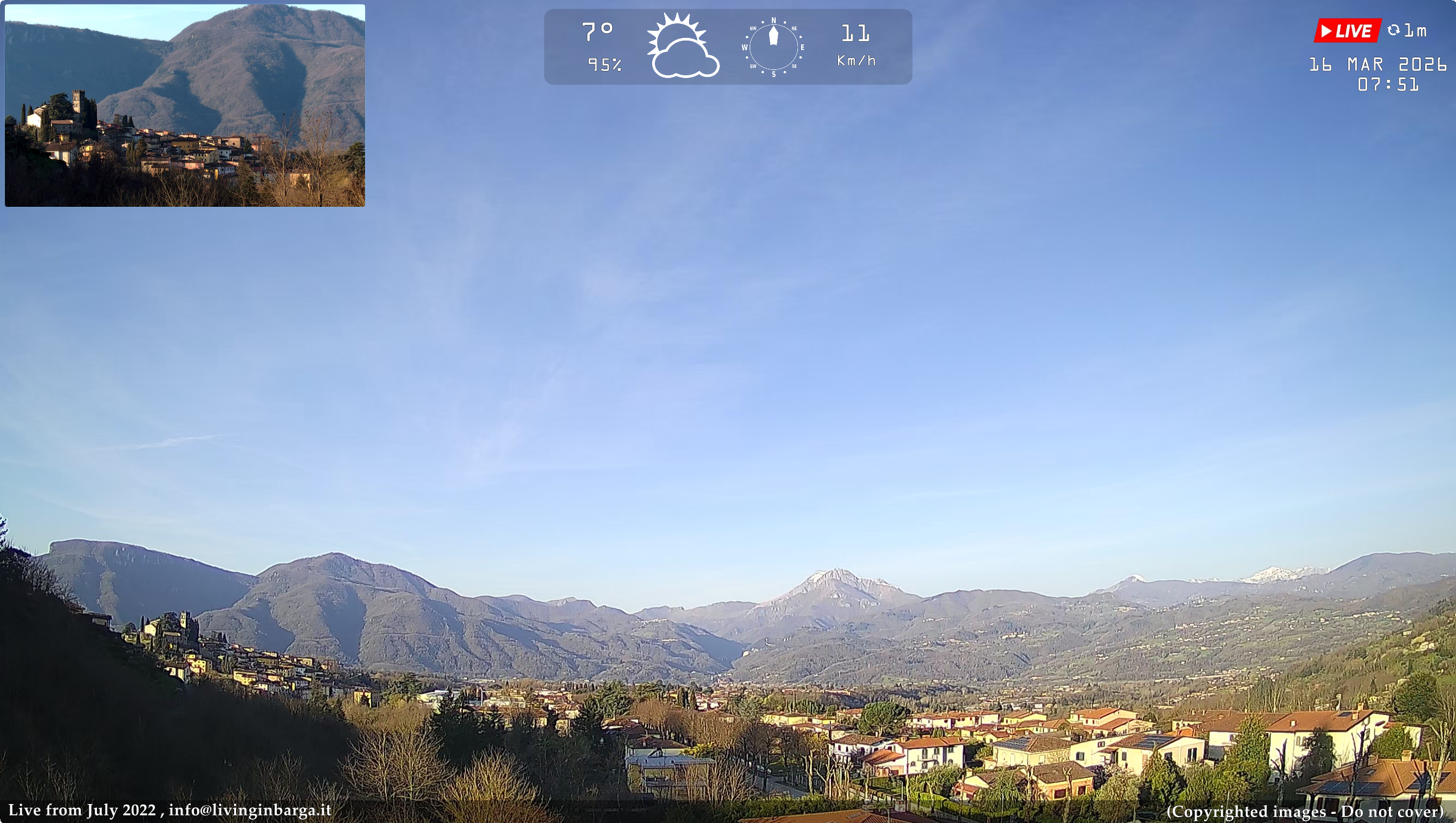 immagine della webcam nei dintorni di Pescia: webcam Barga