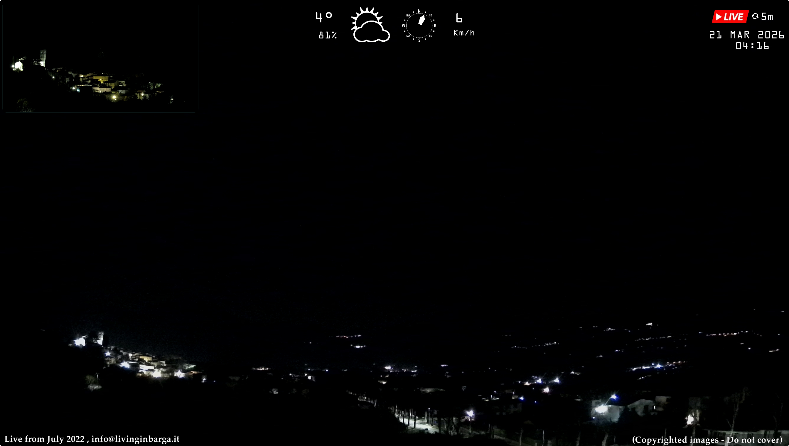 immagine della webcam nei dintorni di Collodi: webcam Barga