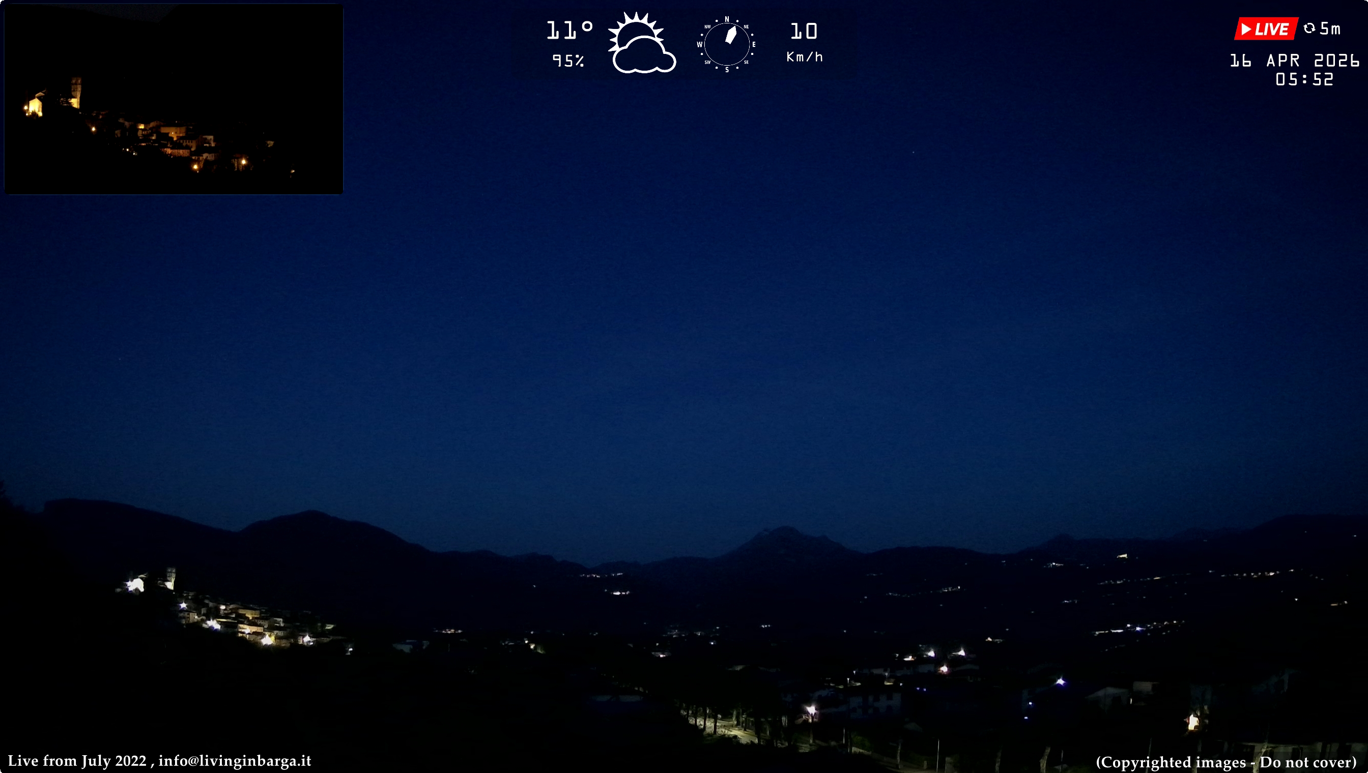 immagine della webcam nei dintorni di Torre Del Lago Puccini: webcam Barga