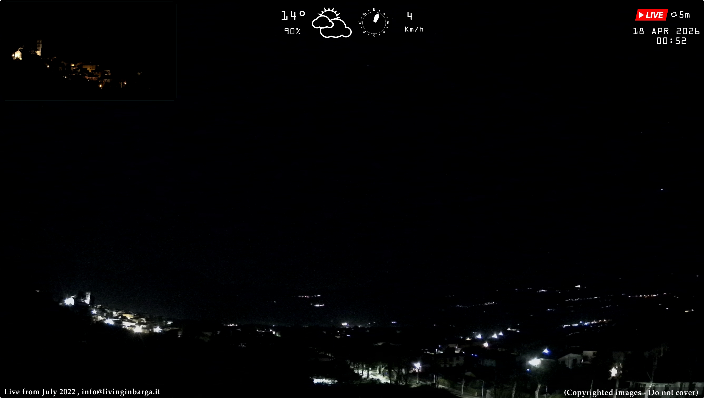 immagine della webcam nei dintorni di Bagni di Lucca: webcam Barga