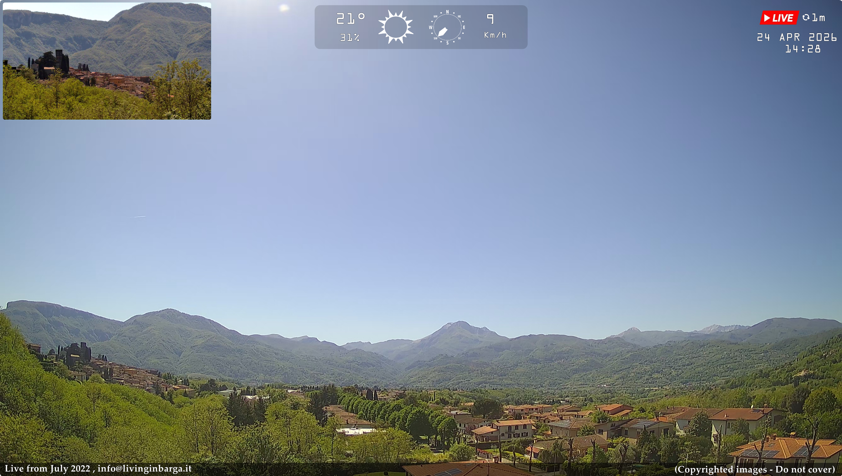immagine della webcam nei dintorni di Capanne di Sillano: webcam Barga