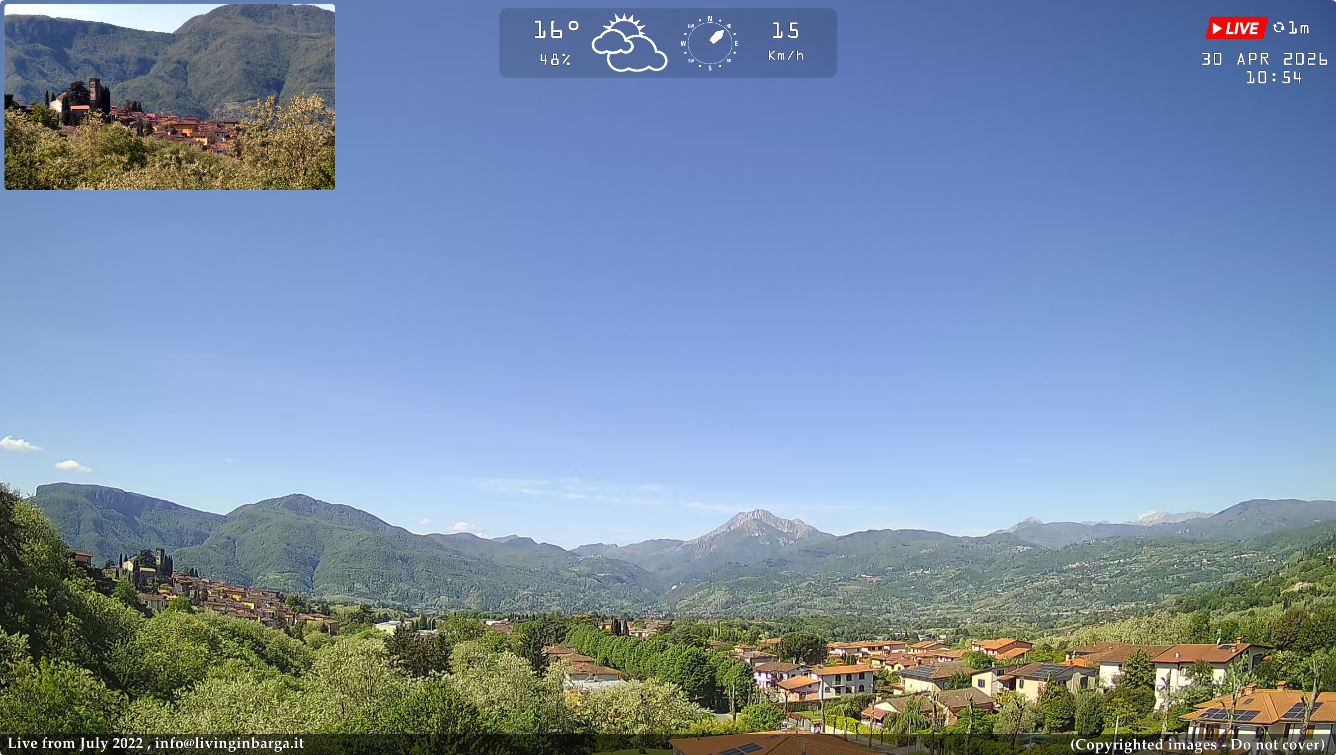 Preview delle webcam di Barga