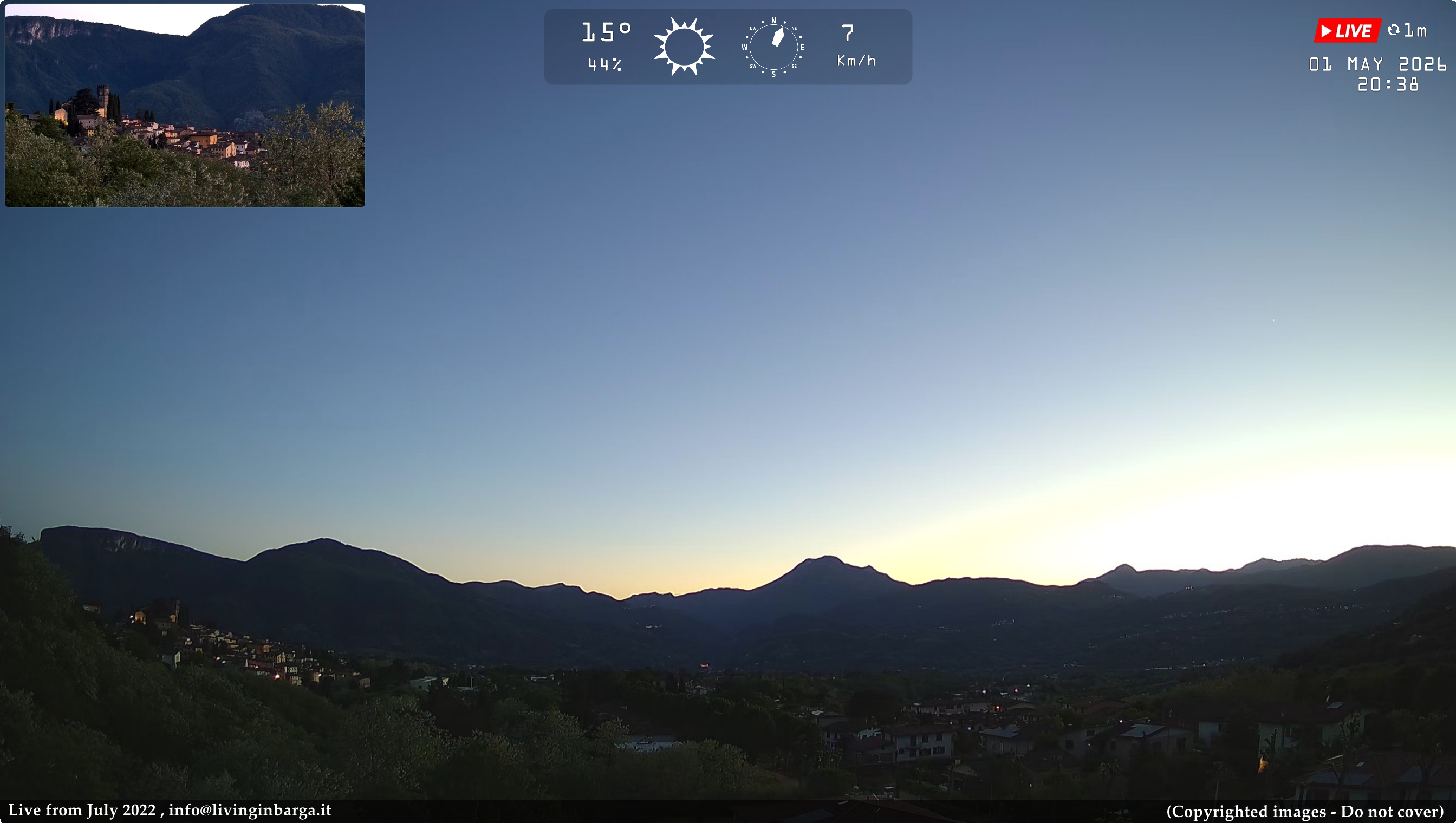 immagine della webcam nei dintorni di Pescia: webcam Barga