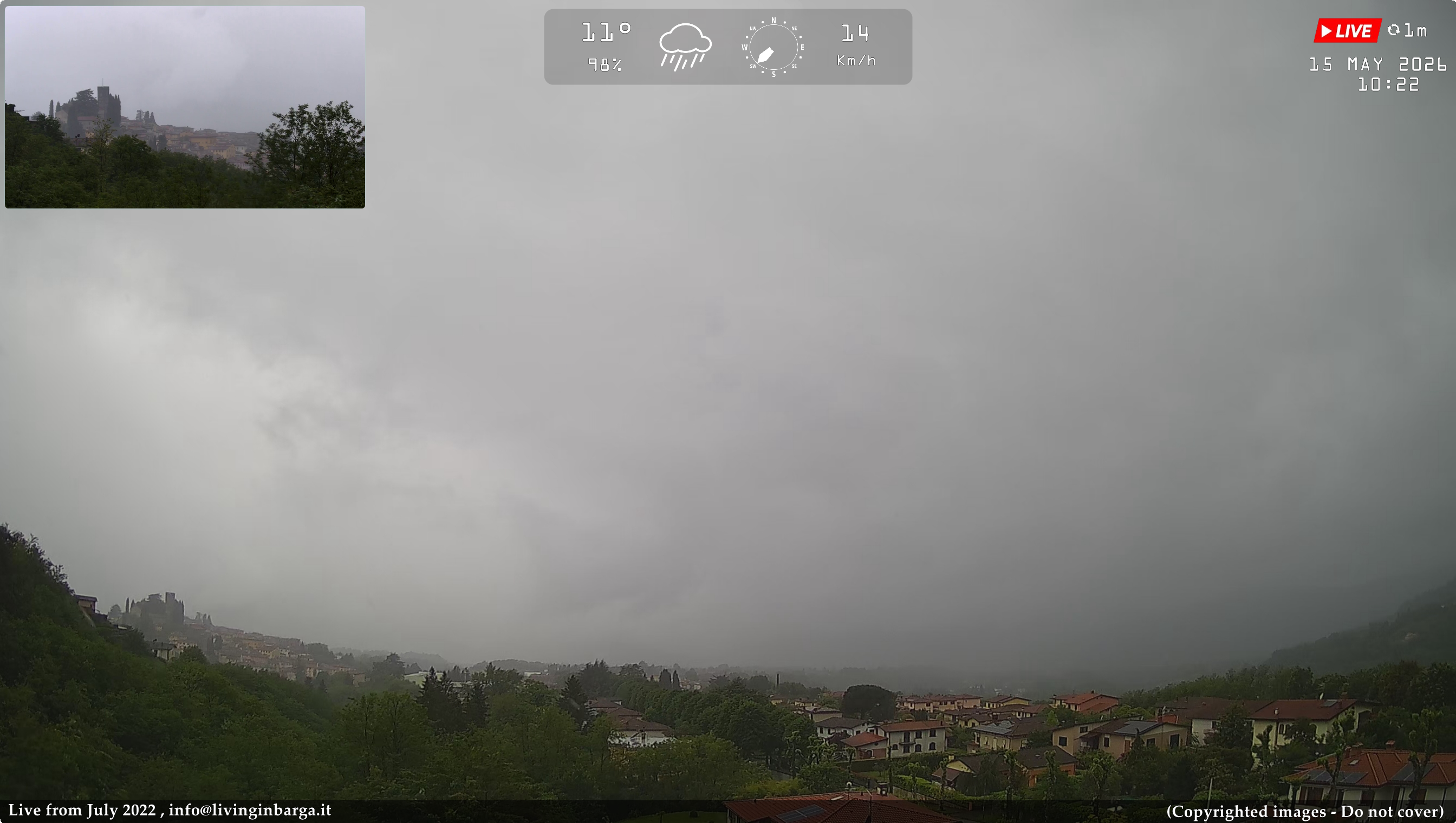 immagine della webcam nei dintorni di Monte Gomito: webcam Barga