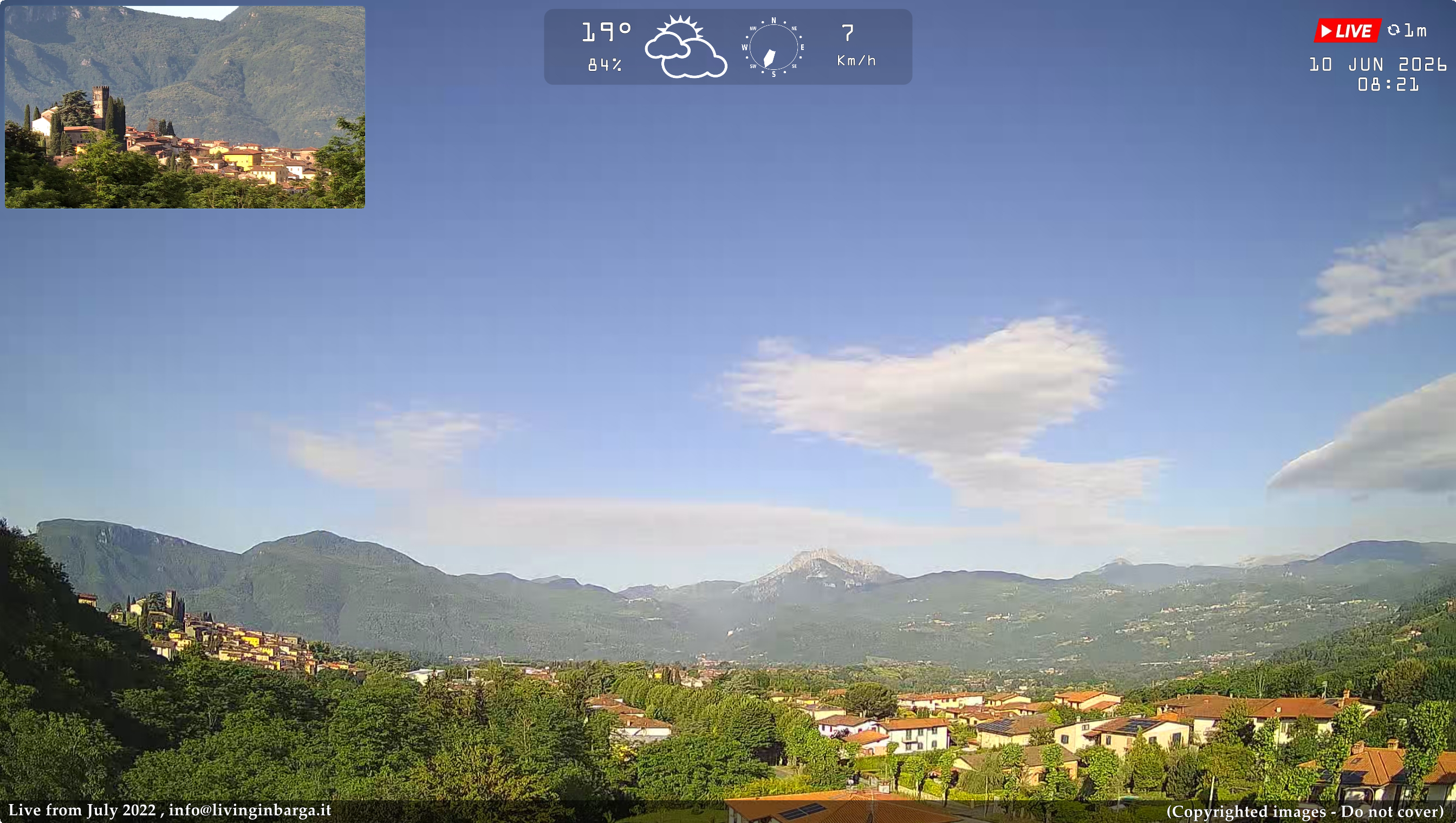 immagine della webcam nei dintorni di Bagni di Lucca: webcam Barga