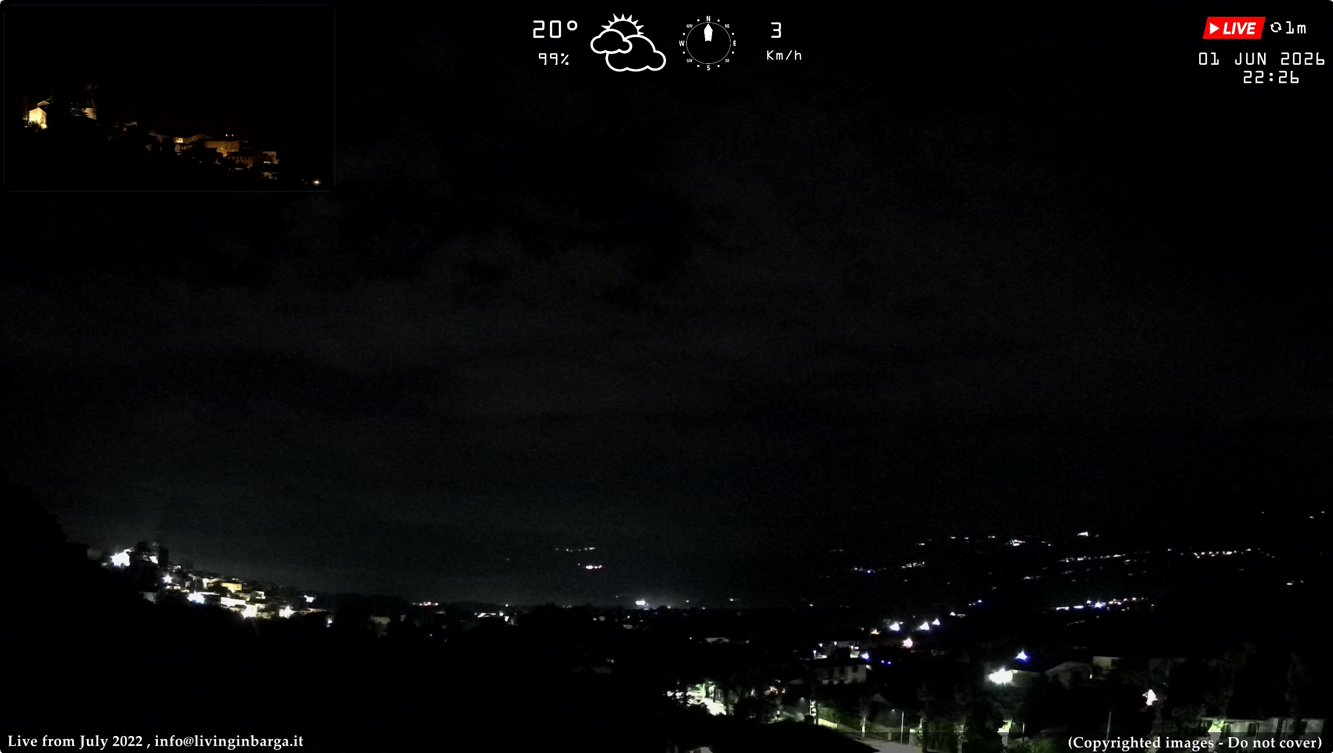 immagine della webcam nei dintorni di Torre Del Lago Puccini: webcam Barga