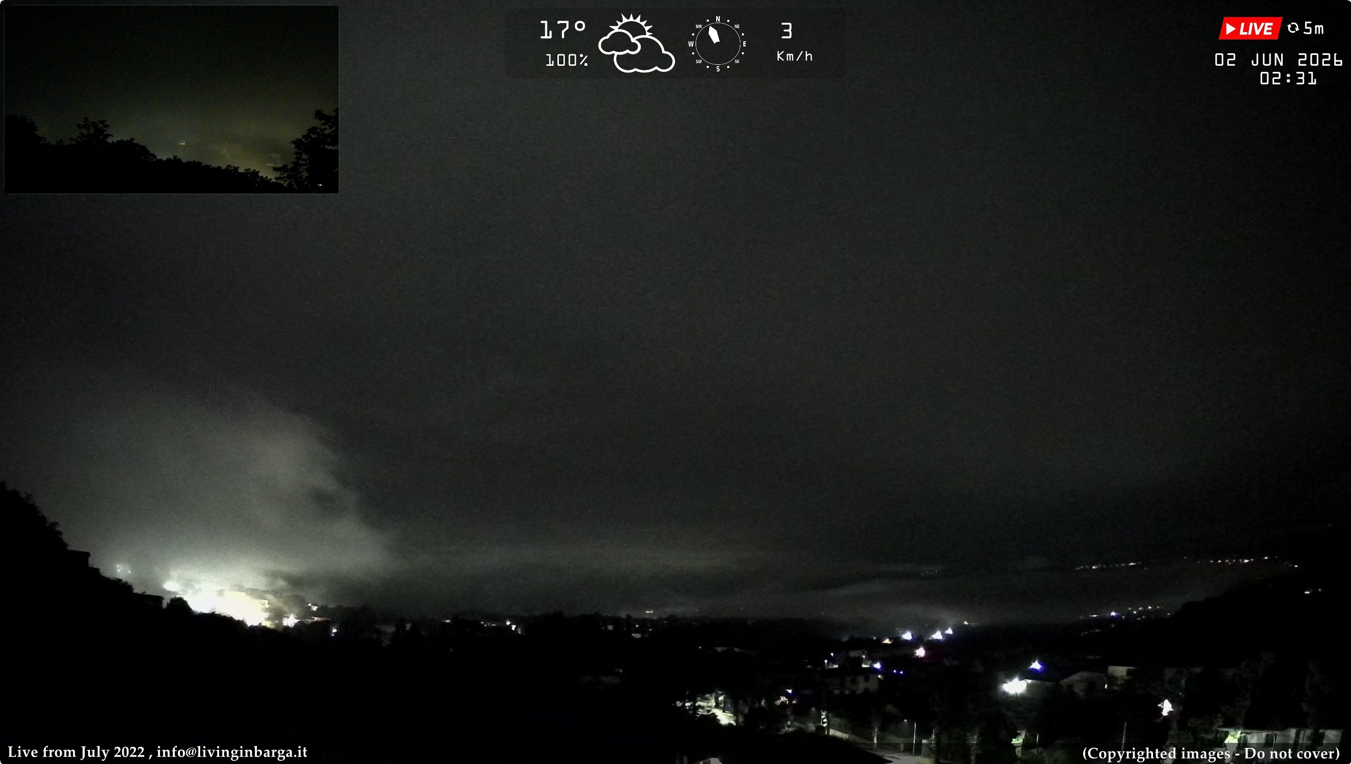 immagine della webcam nei dintorni di Torre Del Lago Puccini: webcam Barga