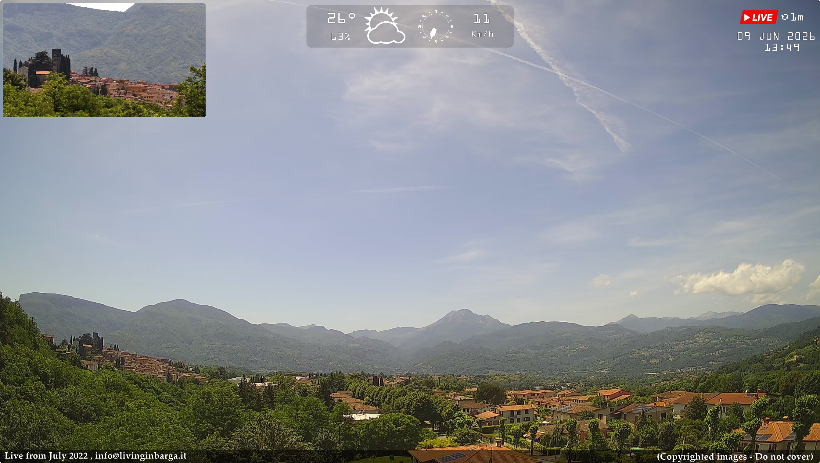 immagine della webcam nei dintorni di Lucca: webcam Barga