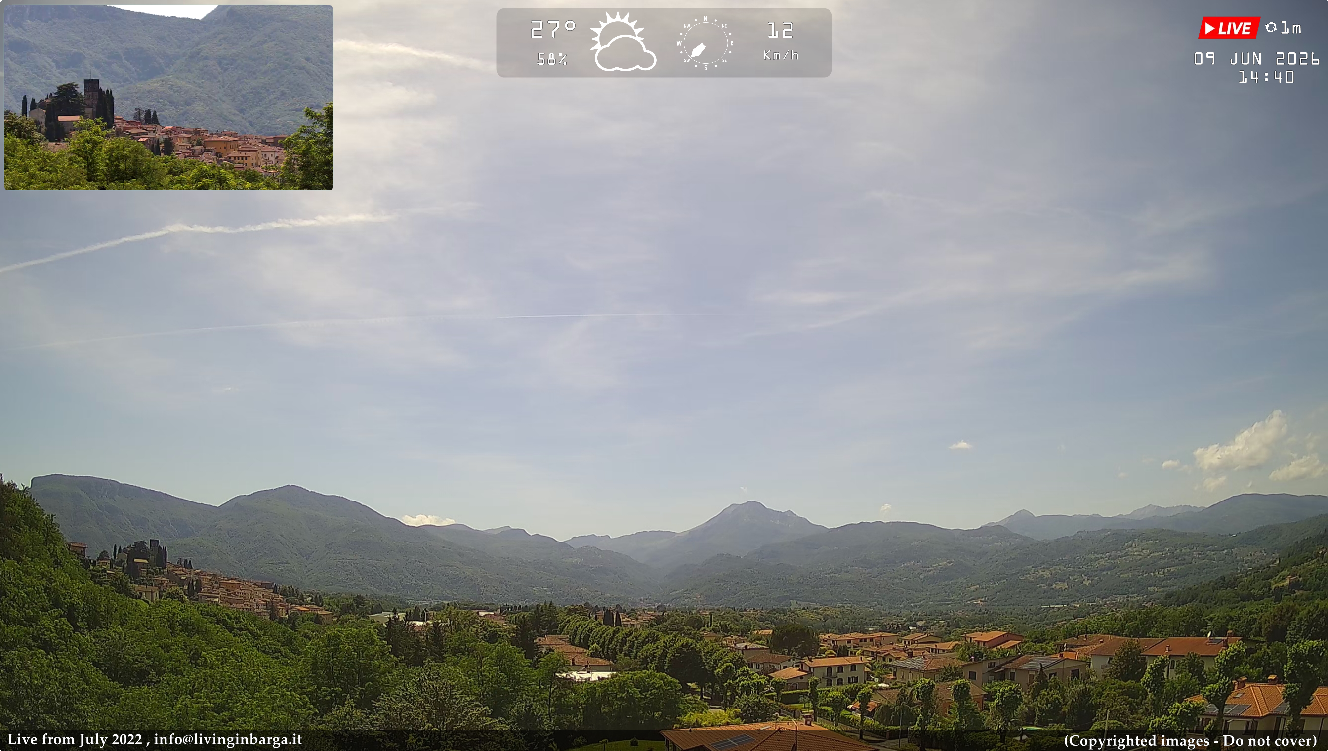 immagine della webcam nei dintorni di Capanne di Sillano: webcam Barga