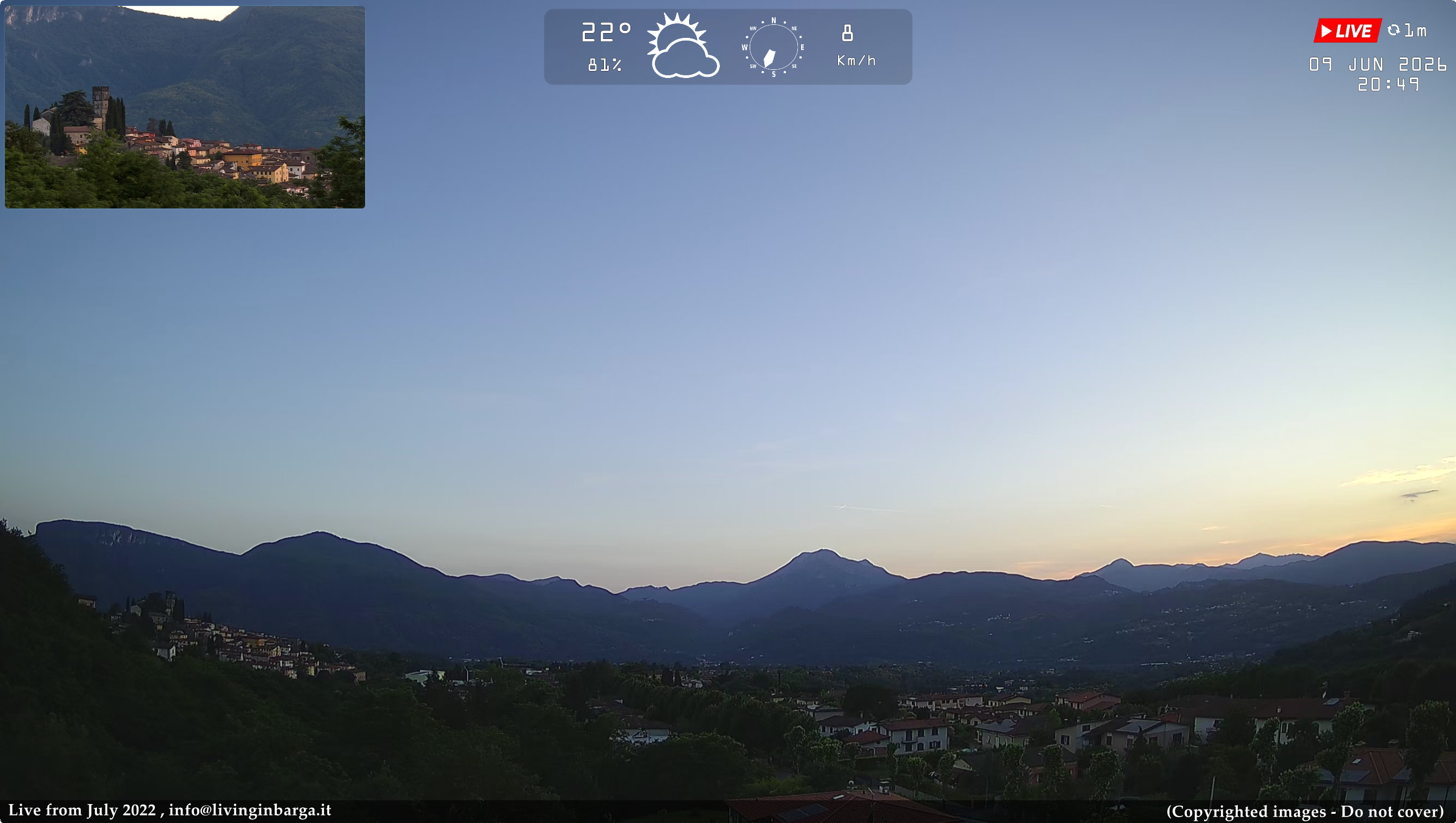 immagine della webcam nei dintorni di Pescia: webcam Barga