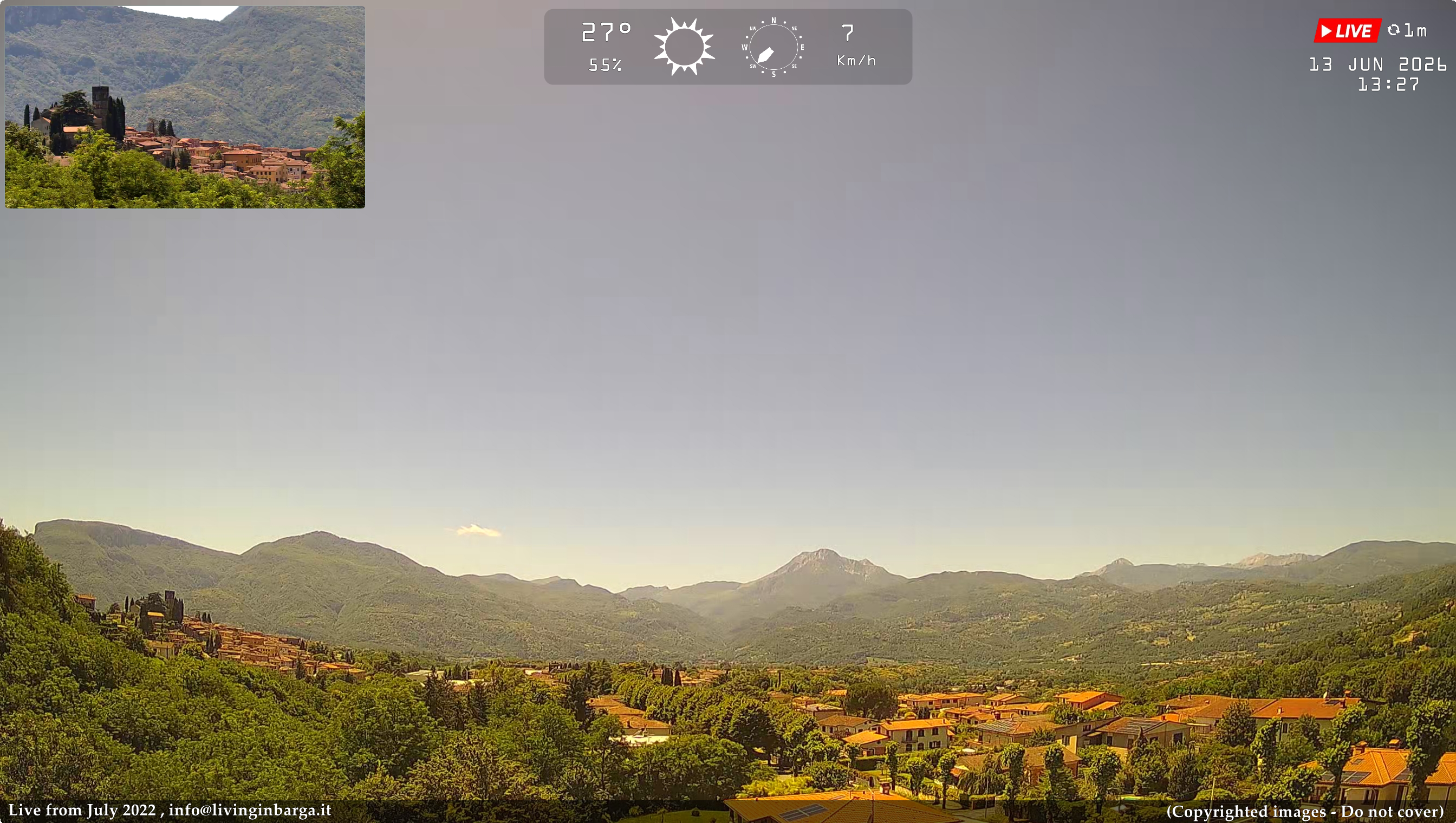 immagine della webcam nei dintorni di Lucca: webcam Barga
