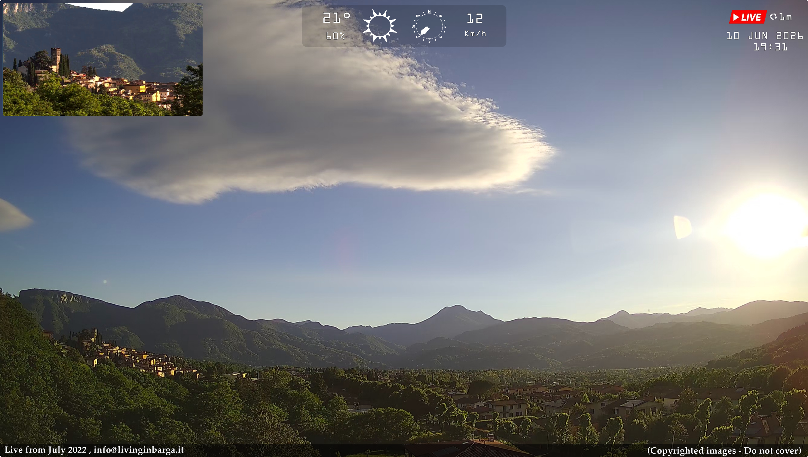 immagine della webcam nei dintorni di Borgo a Mozzano: webcam Barga