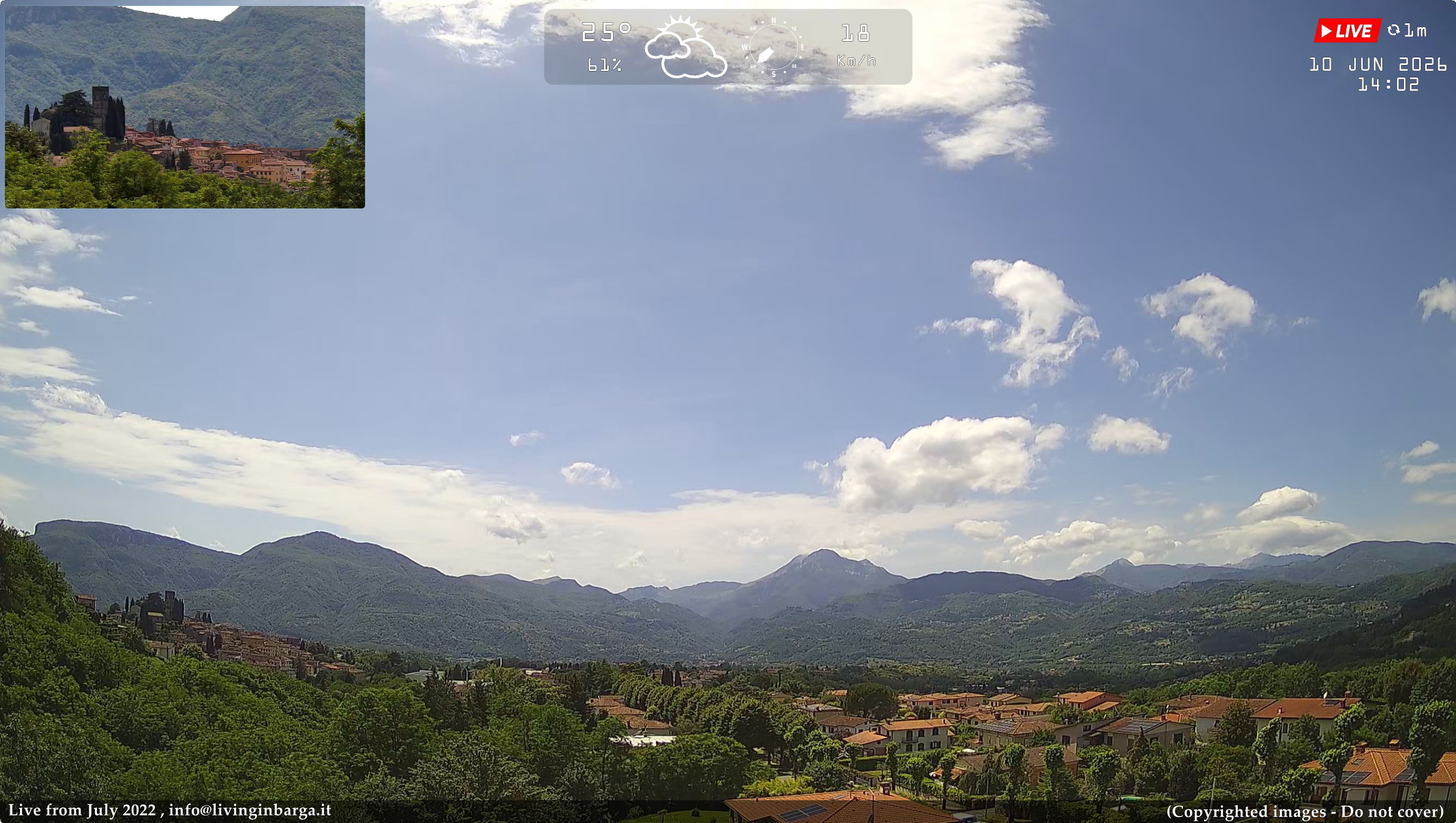 immagine della webcam nei dintorni di Abetone: webcam Barga