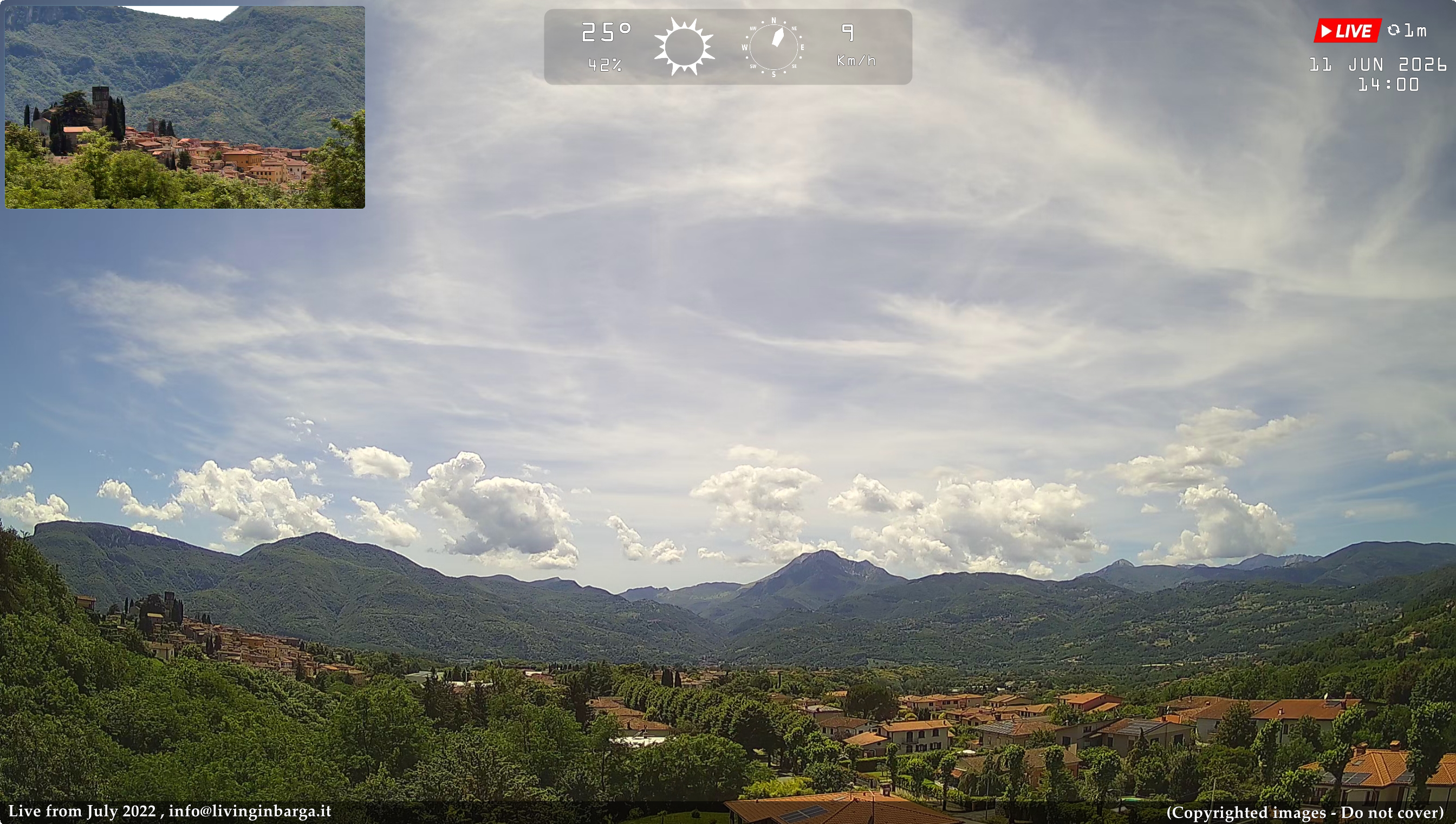 immagine della webcam nei dintorni di Sillano: webcam Barga