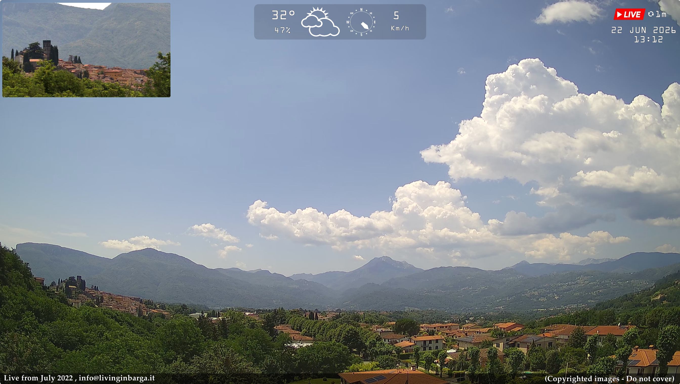 immagine della webcam nei dintorni di Abetone: webcam Barga