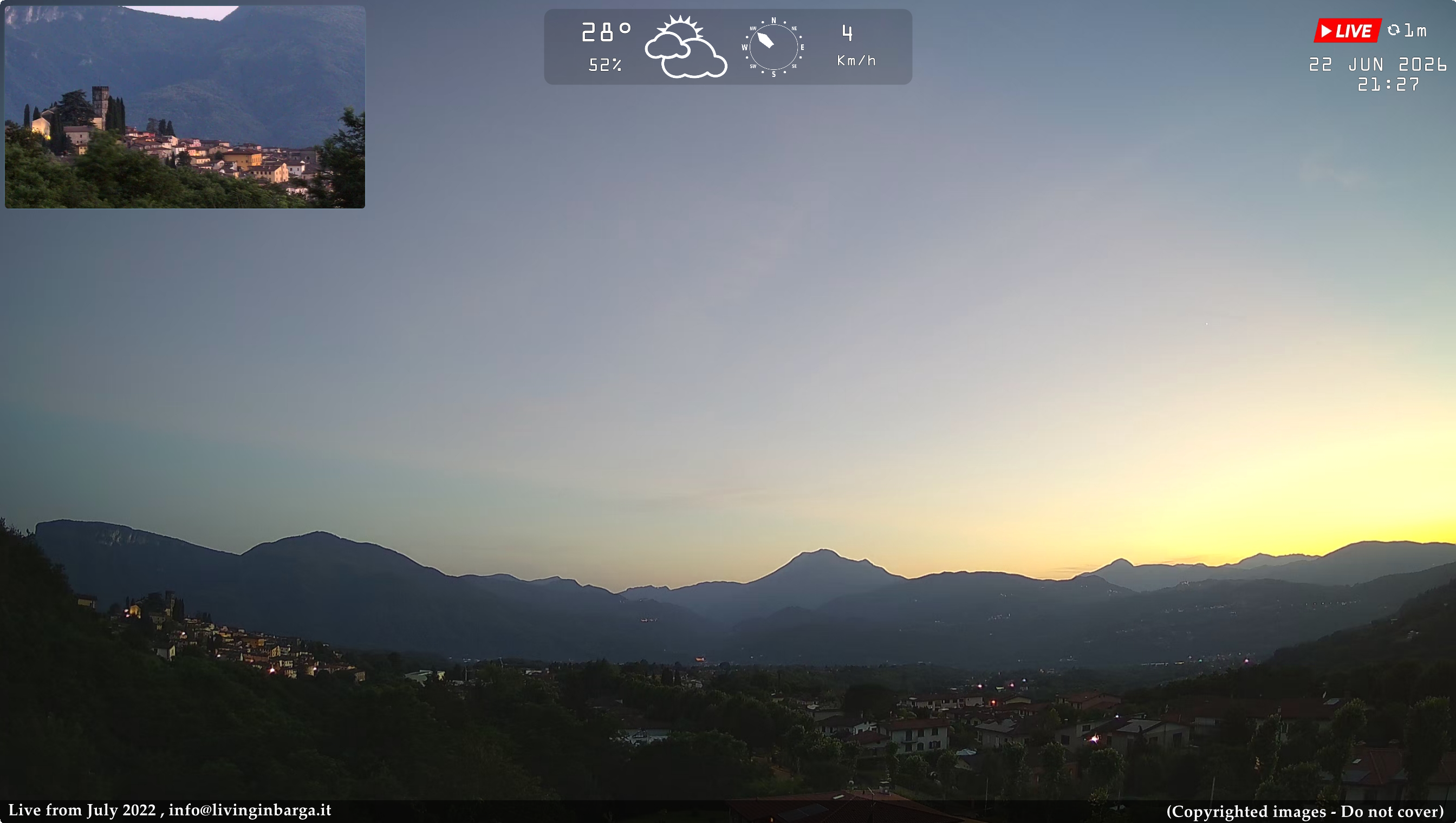 immagine della webcam nei dintorni di Monte Gomito: webcam Barga