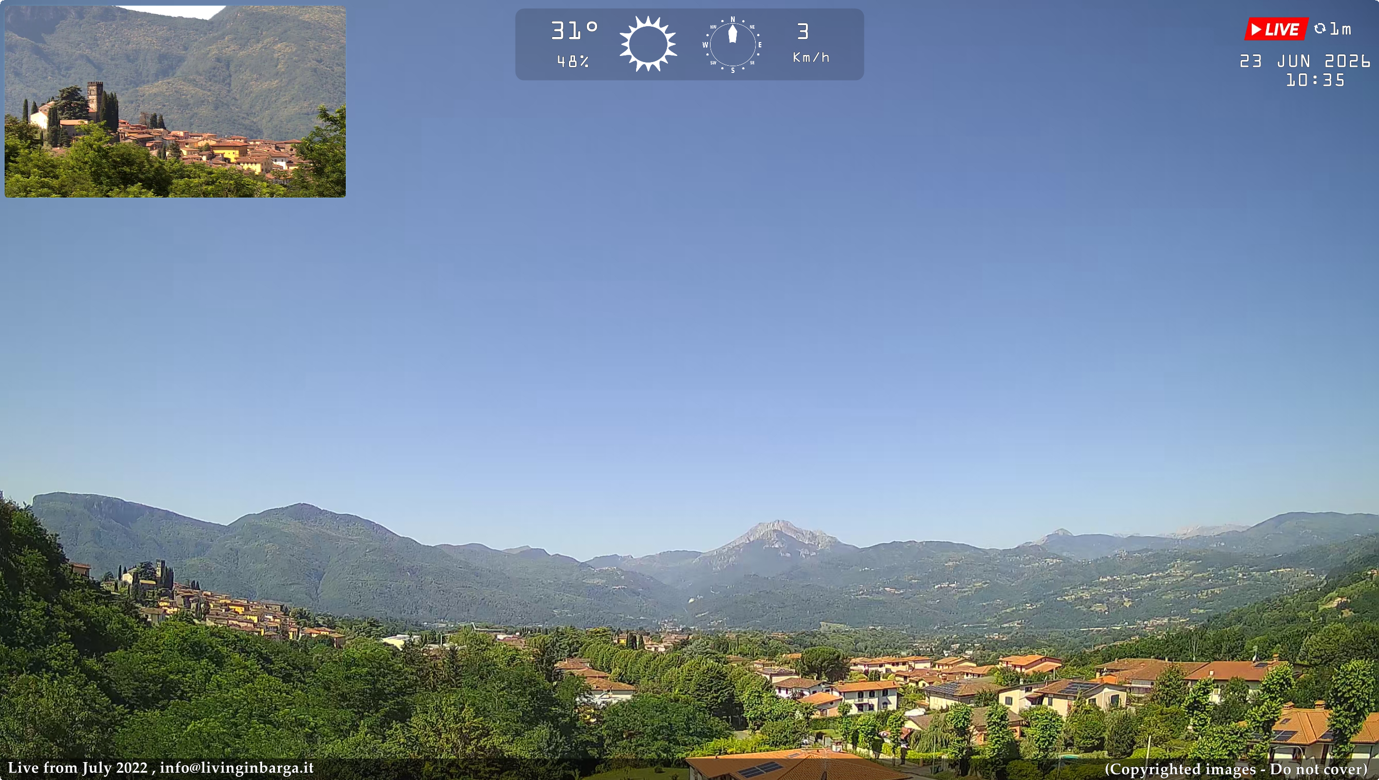immagine della webcam nei dintorni di Collodi: webcam Barga