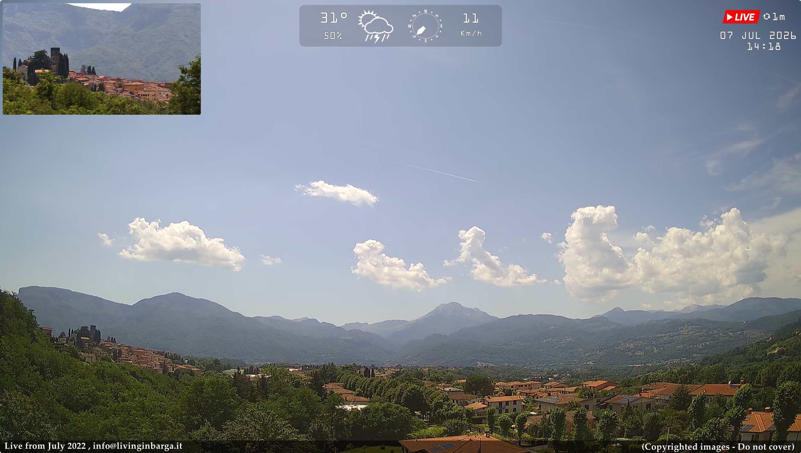 immagine della webcam nei dintorni di Borgo a Mozzano: webcam Barga