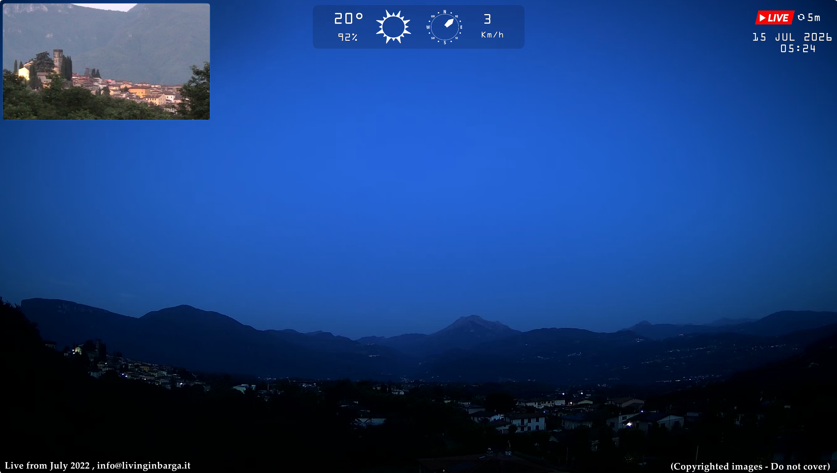 immagine della webcam nei dintorni di Coreglia Antelminelli: webcam Barga