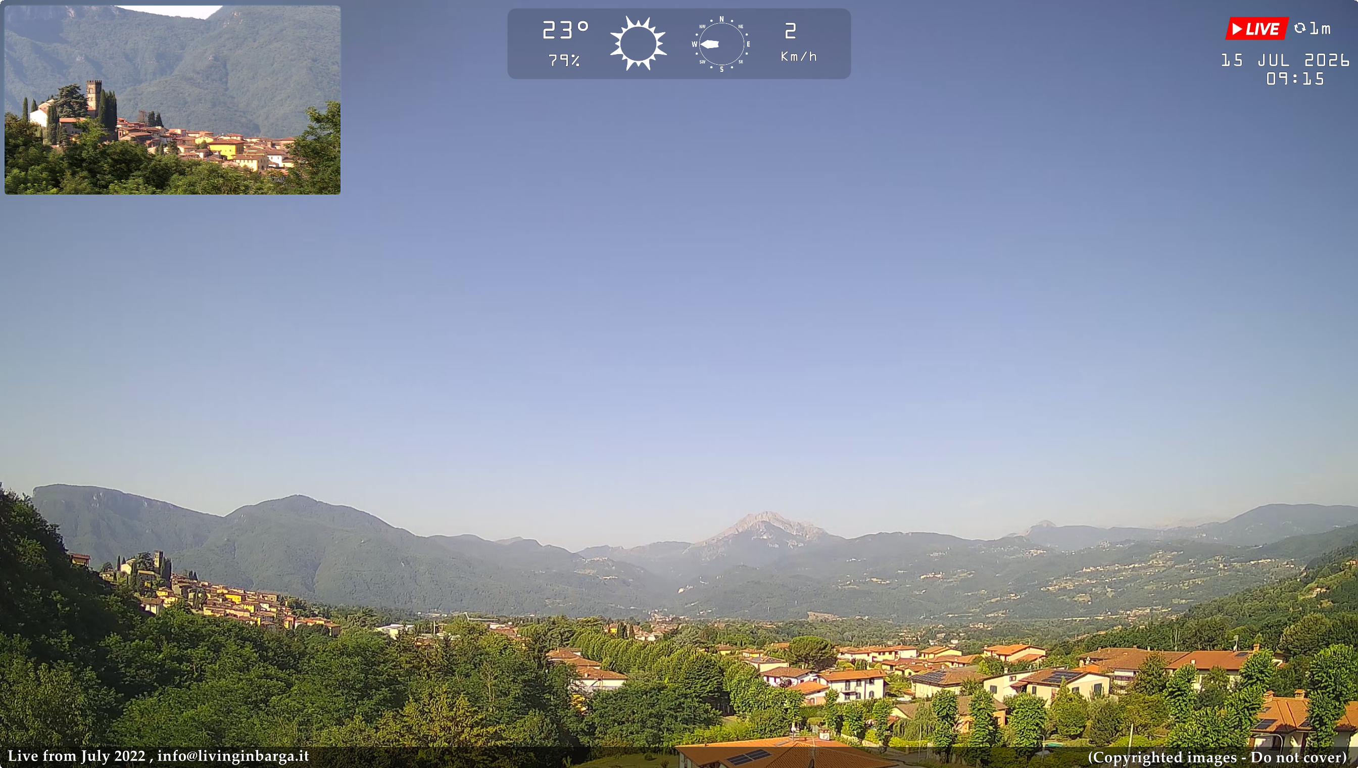 immagine della webcam nei dintorni di Coreglia Antelminelli: webcam Barga