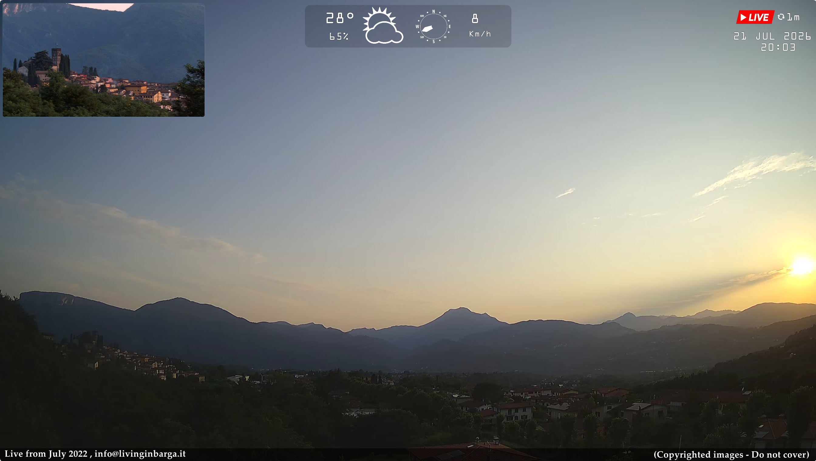 immagine della webcam nei dintorni di Bagni di Lucca: webcam Barga